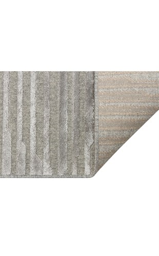 ZENITH ZNT 02 GREY  Yüksek Alçak Dokulu Naturel Yün ve Viskon Modern Dokuma Halı