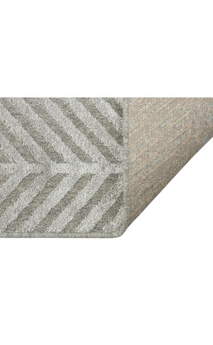 ZENITH ZNT 04 GREY  Yüksek Alçak Dokulu Naturel Yün ve Viskon Modern Dokuma Halı