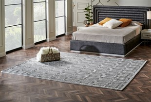 ZENITH ZNT 07 GREY  Yüksek Alçak Dokulu Naturel Yün ve Viskon Modern Dokuma Halı