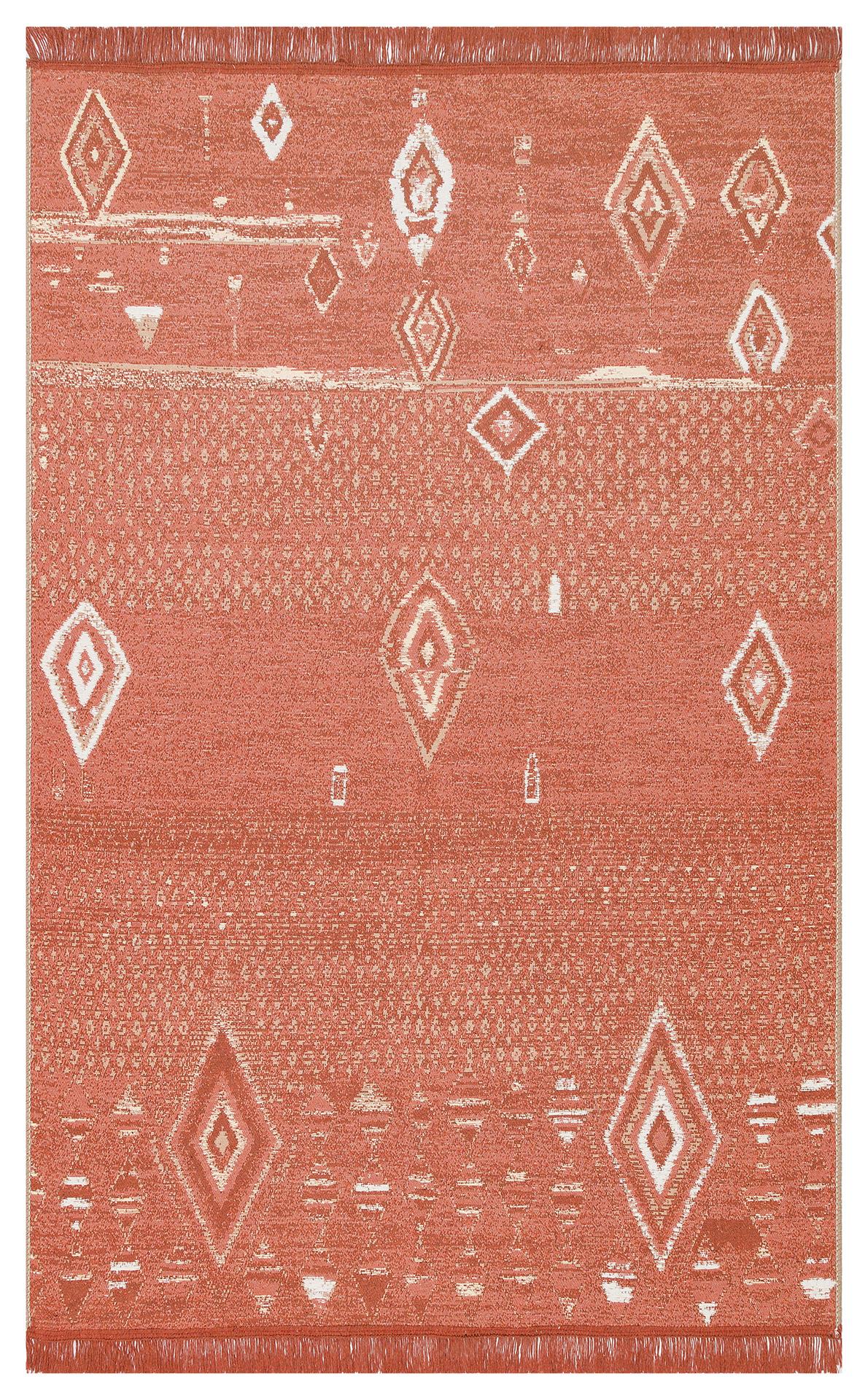 ARYA AR 37 TERRA  Yıkanabilir Çift Taraflı Modern Desenli Dokuma Kilim