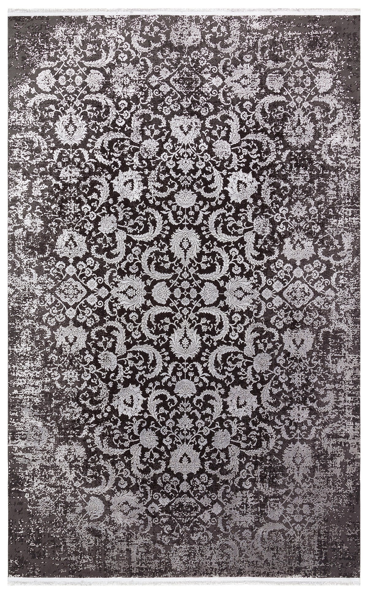 CORDOBA NEW DB 02 ANTRASIT GREY NW  Parlak Yüksek Alçak Dokulu Modern Makine Halısı