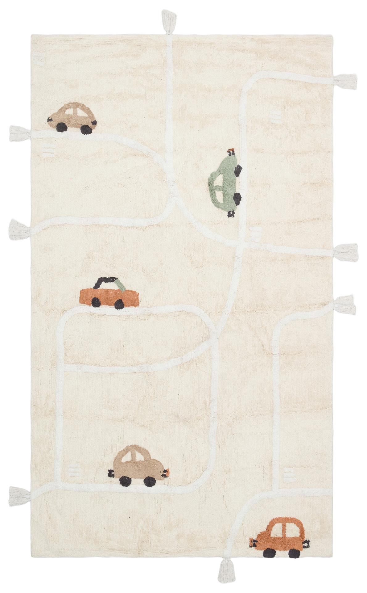 COTTON BOON XXW CBN 09 MULTY XXW  Yıkanabilir Kaymaz Tabanlı Naturel Pamuk Bebek Halısı