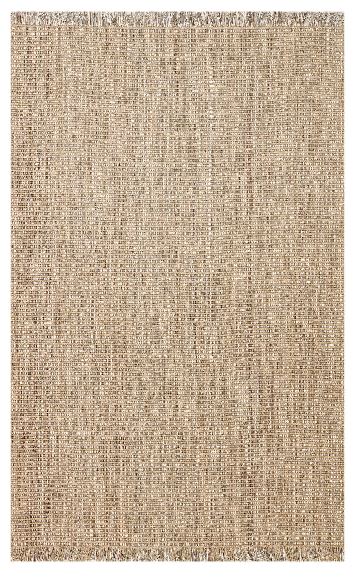 DOHA DH 01 BEIGE  Jüt ve Polyester ile Üretilen Çift Taraflı Modern Kilim