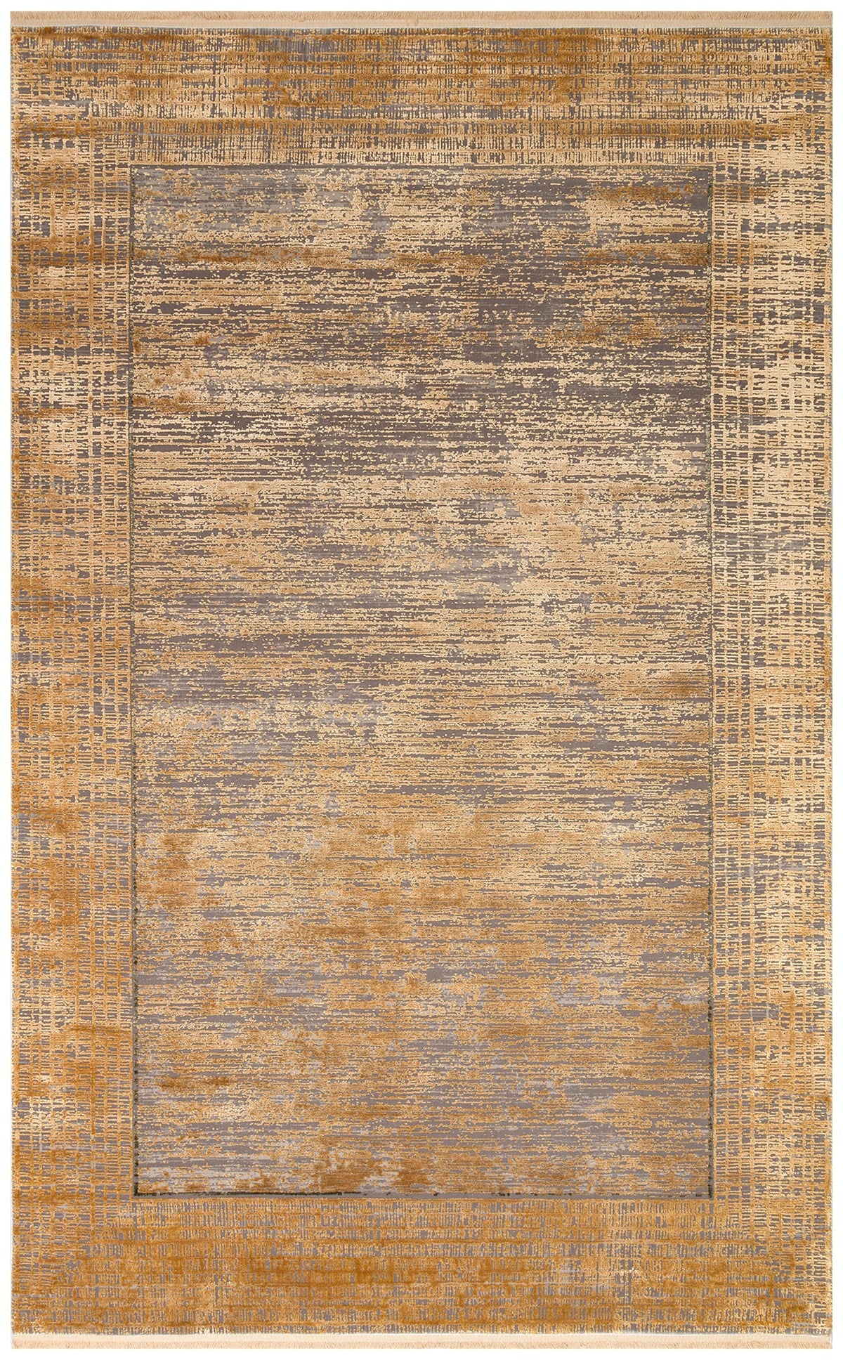 FRESCO DYED FSD 02 ANTIK GOLD  Overdyed Yüksek Alçak Dokulu Özel Işıltılı Yüksek Kaliteli Sık Dokuma Modern Salon Halısı