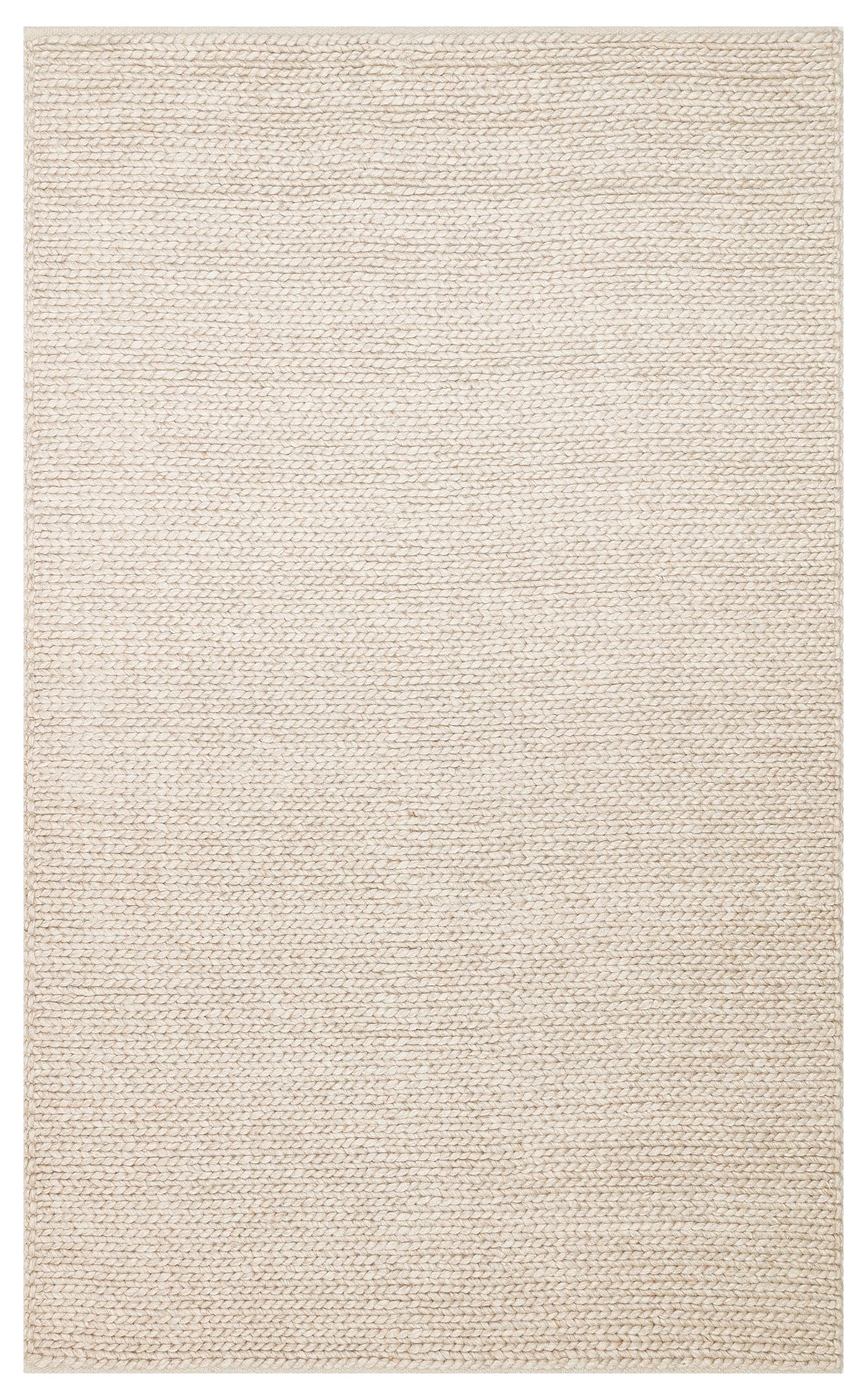 JADE BASKETWEAVE BEIGE  Naturel Kazak Örgü Desenli El Dokuma Örgü Halı
