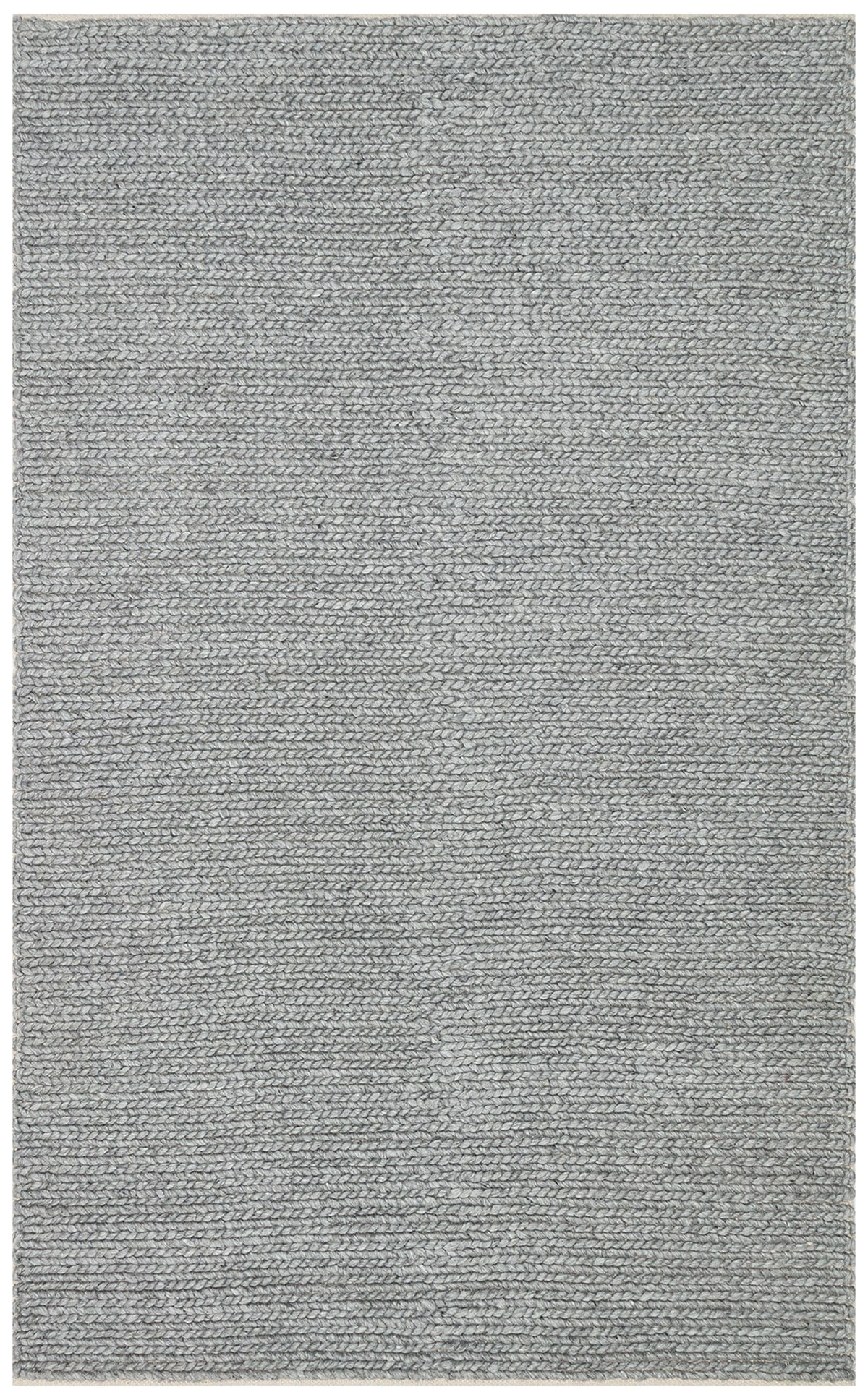 JADE BASKETWEAVE GREY  Naturel Kazak Örgü Desenli El Dokuma Örgü Halı
