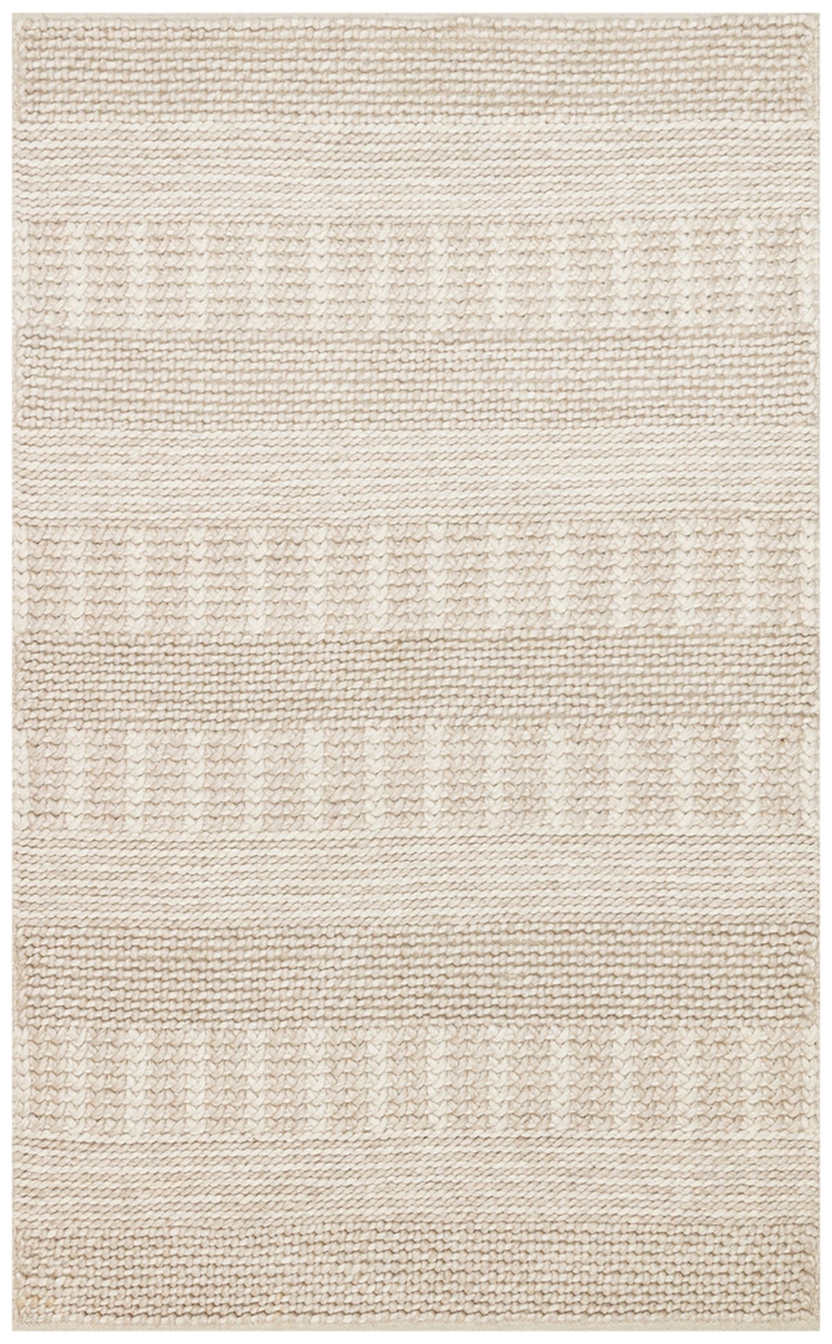 JADE J352 BEIGE  Naturel Kazak Örgü Desenli El Dokuma Örgü Halı