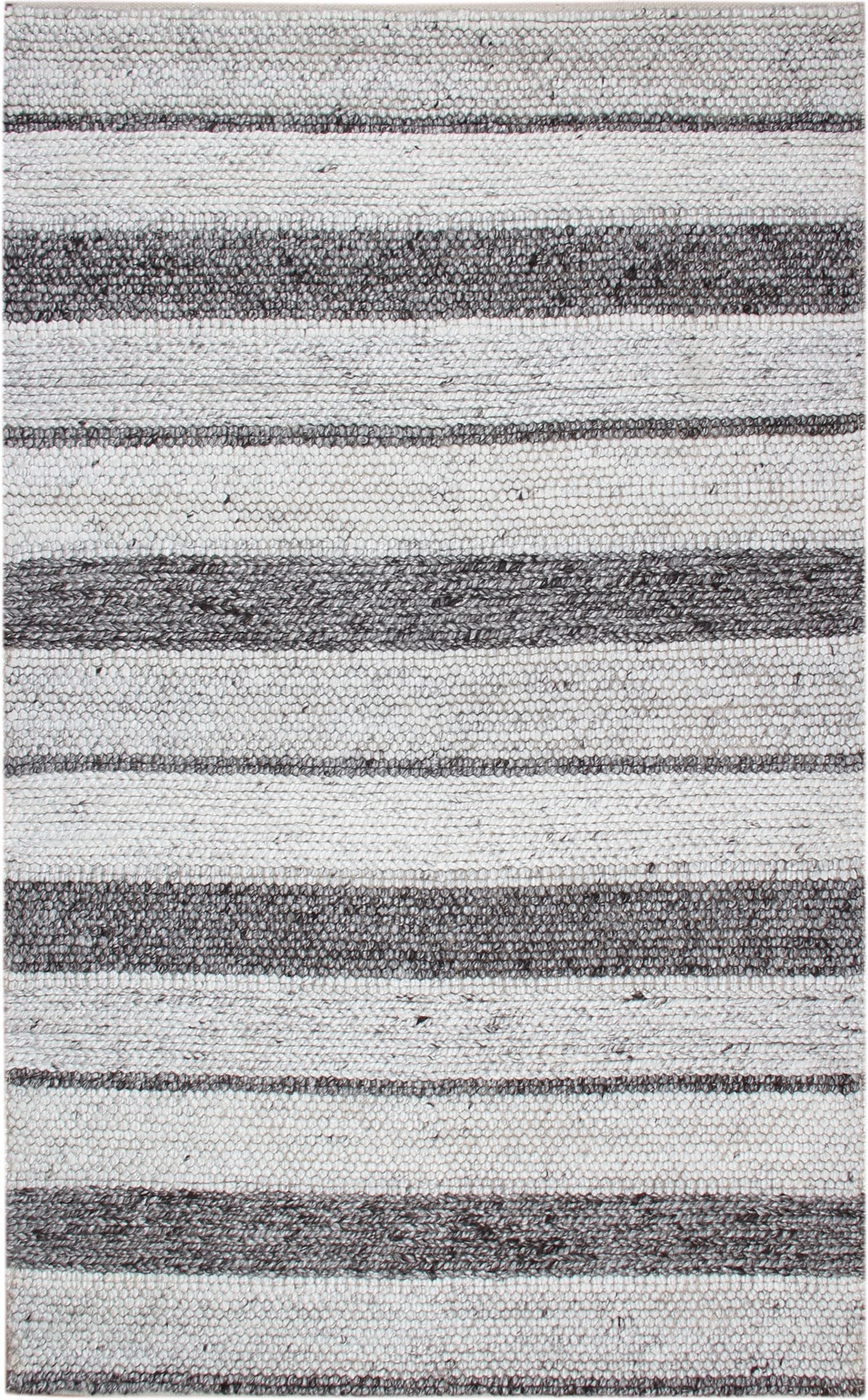 JADE J395 NATUREL GREY XW  Naturel Kazak Örgü Desenli El Dokuma Örgü Halı