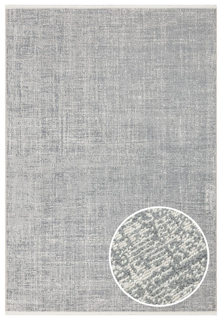 KALAHARI KLH PLAIN GREY  Özel Dokuma Tekniği ile Üretilen Modern Sade Desenli Makine Halısı