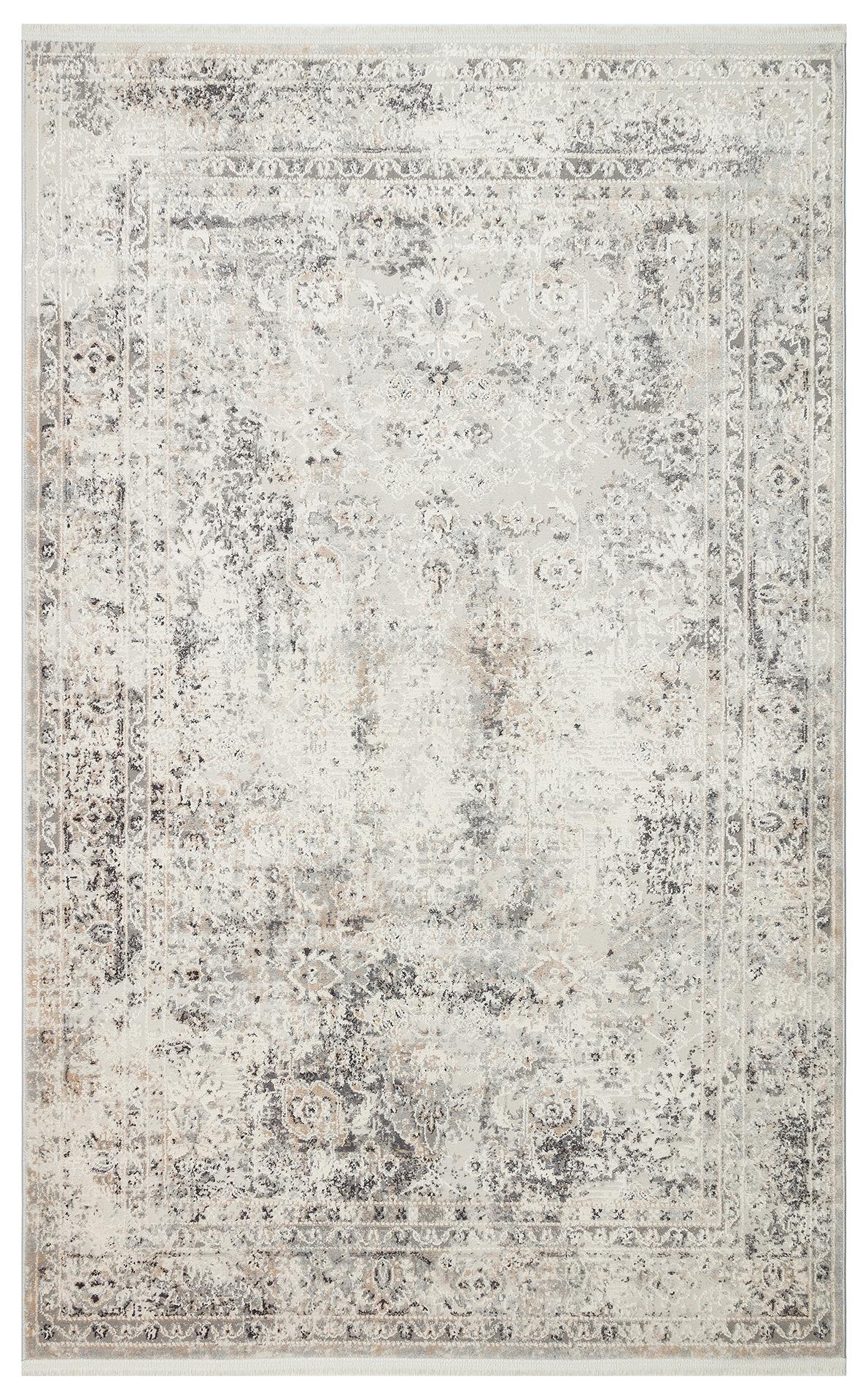 LAGOS LGS 03 CREAM SILVER  Polipropilen ile Üretilen Modern ve Şık Makine Halısı