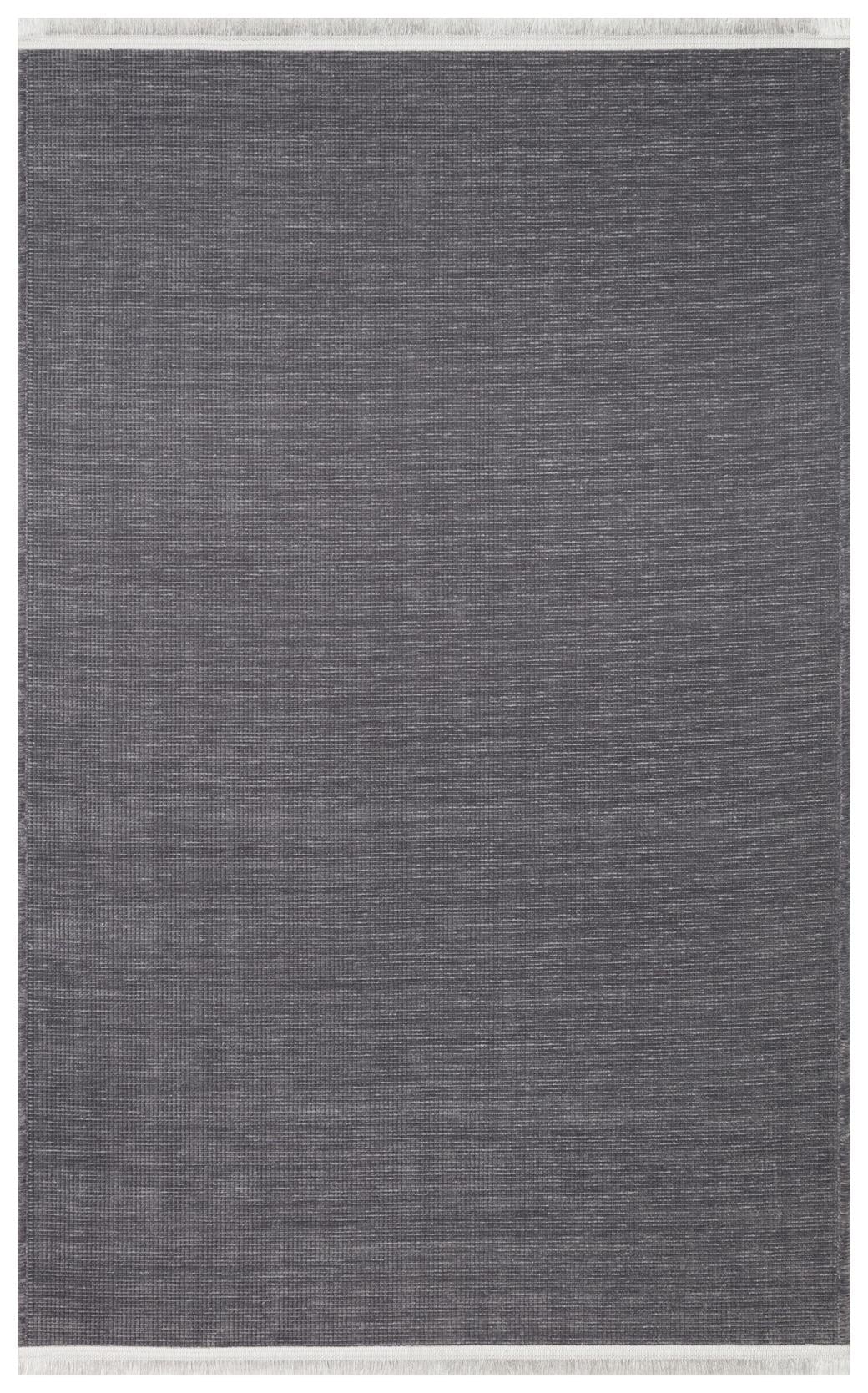 LIZA KILIM LIZ 01 ANTRASIT  Hav Toz Vermez Kaymaz Tabanlı Yıkanabilir Düz Renk Kilim