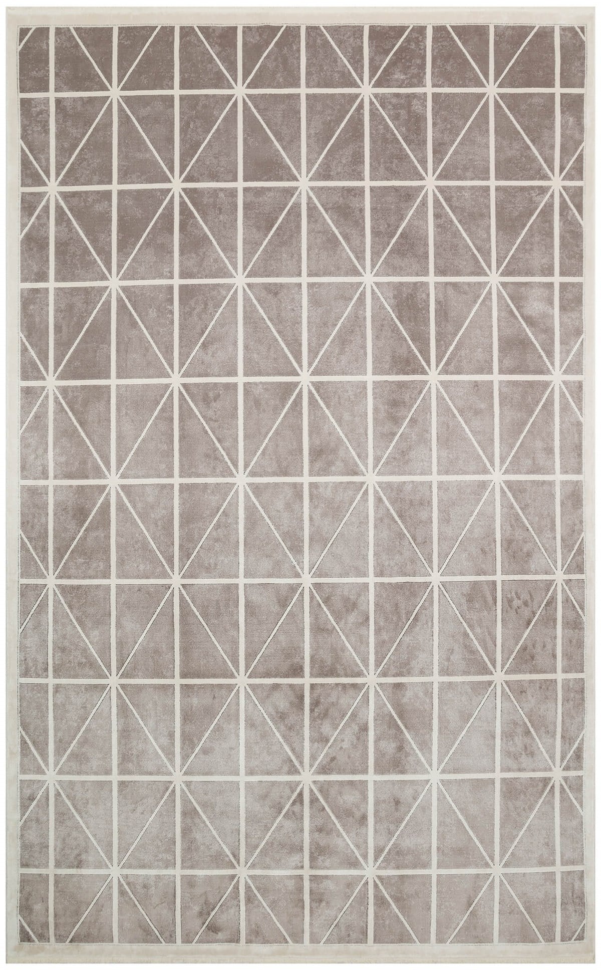 LUGANO LUG 05 GREY CREAM  Art Deko Modern Bordürlü Yüksek Kalite Sık Dokuma Salon Halısı