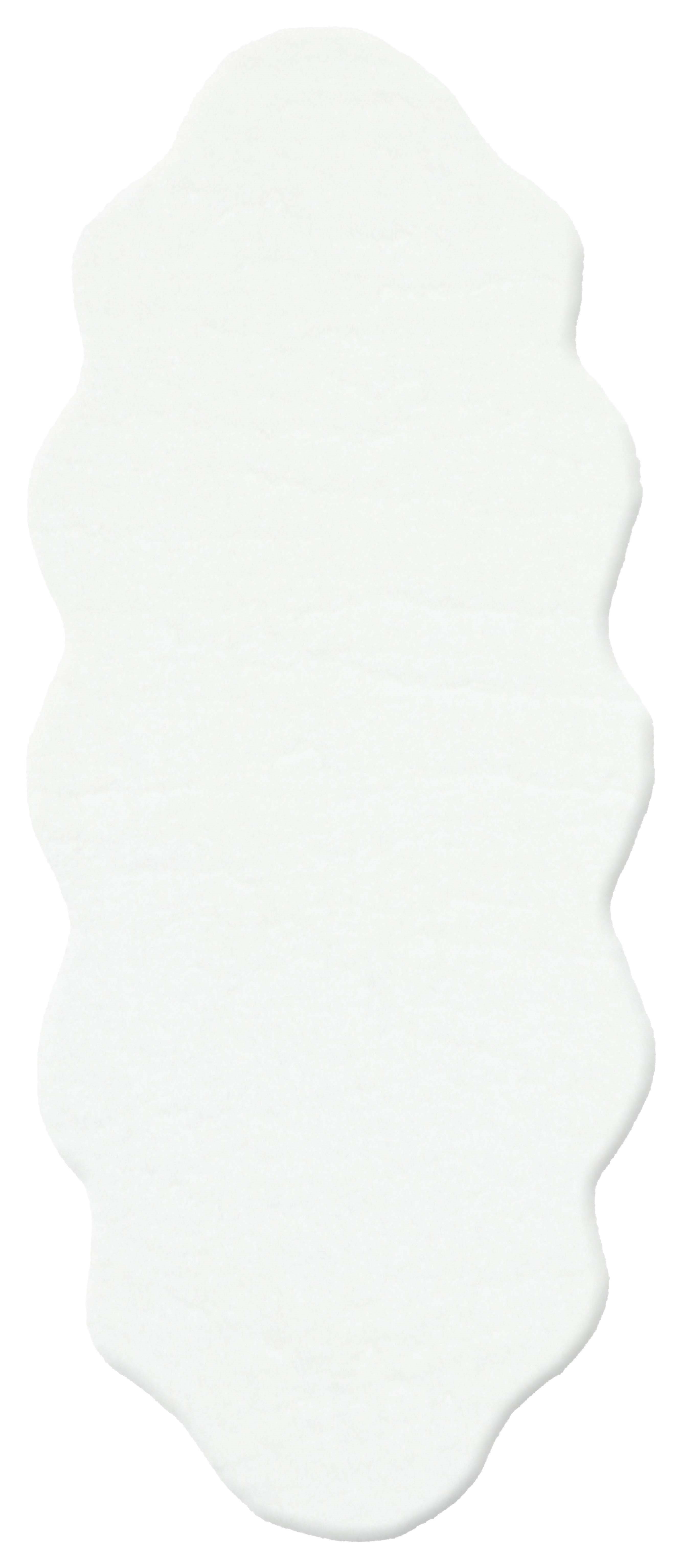 MOLLIS PLAIN MLS PLAIN DOUBLE WHITE  Yumuşak Tuşeli Yıkanabilir Kaymaz Tabanlı Suni Kürk