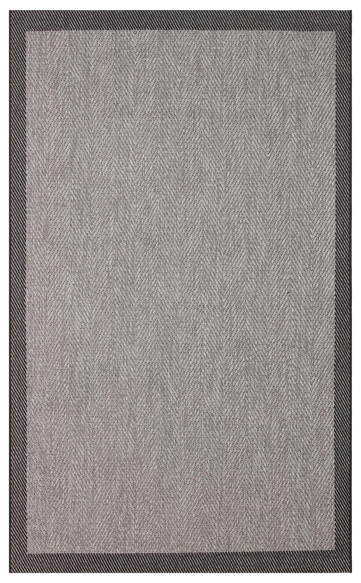 MONO MNO 02 DARK GREY  Yumuşak Dokulu Kaymaz Tabanlı Şık Kilim