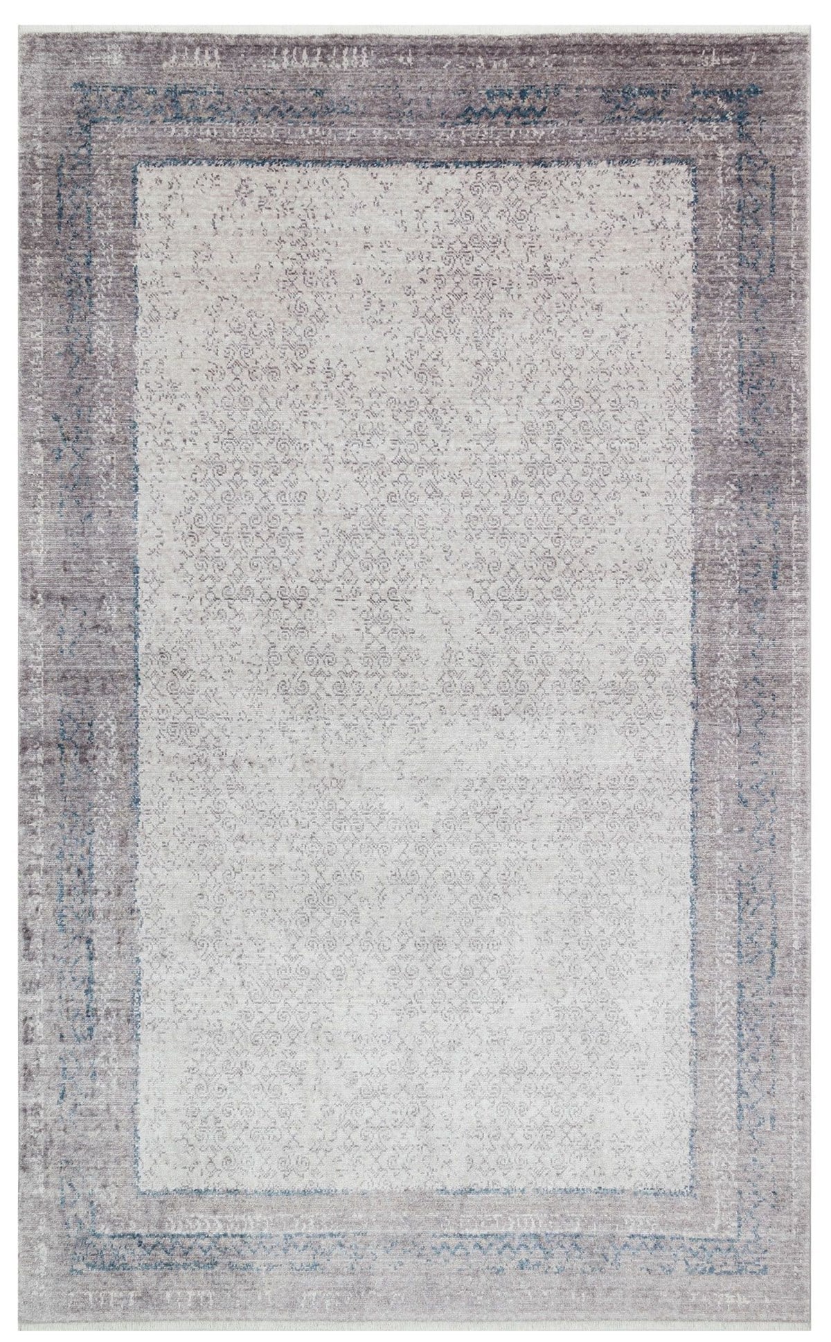 MYSTIC MS 04 GREY MARINE  El Emeği ile Bambu Viskon İpliklerden Özel Tezgahlarda Üretilen Modern Uşak Halısı