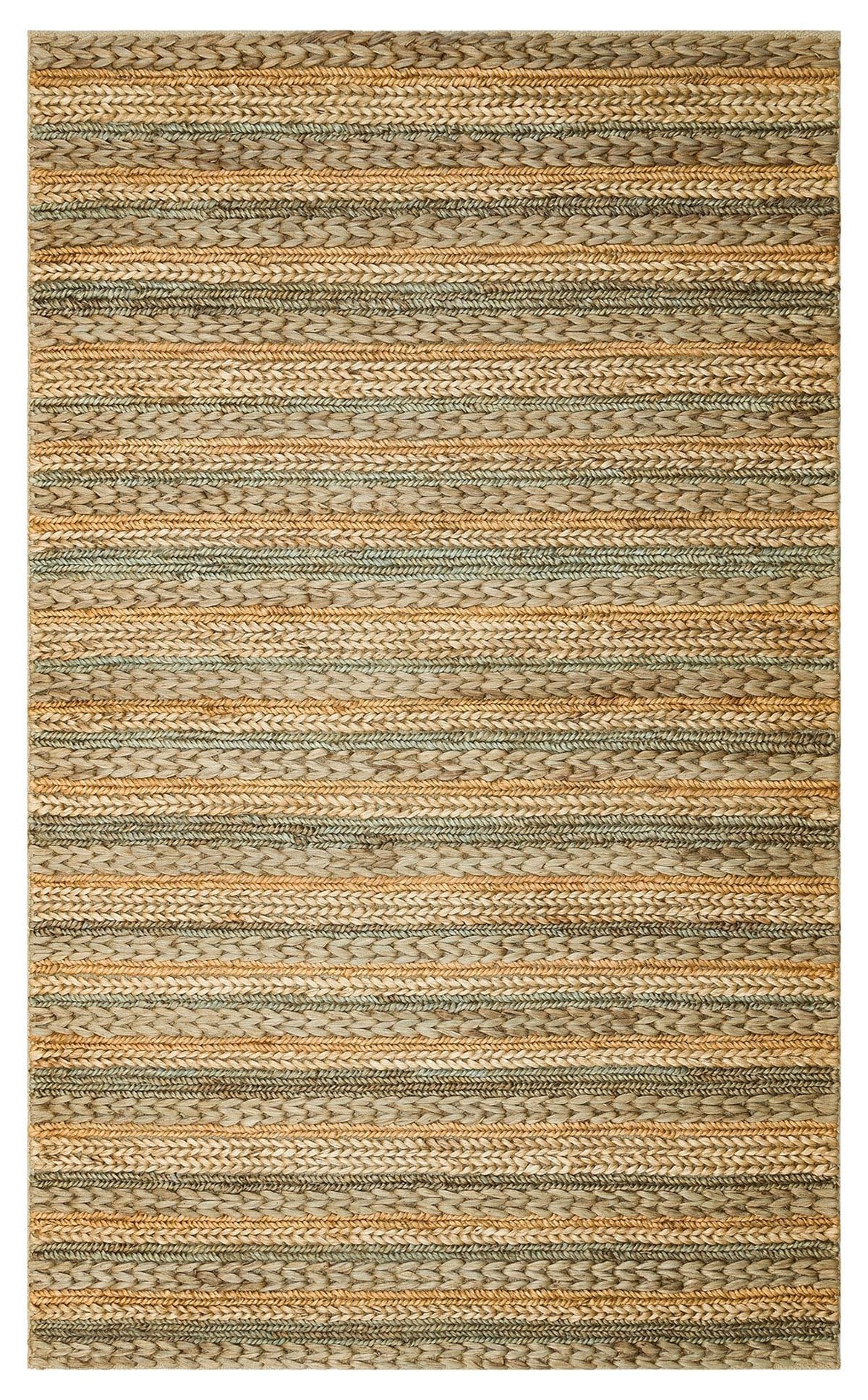 NETRA S-1103 GREY MULTY XW  Farklı Örgü Çeşitlerine Sahip El Dokuma Naturel Jüt Hasır Halı