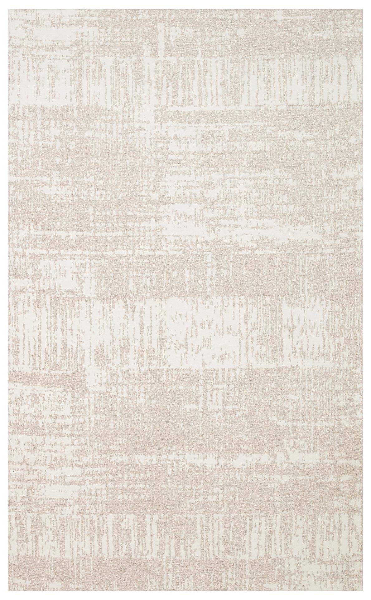 NEVADA NVD 06 IVORY CREAM  Özel Moroccon Tuşeli Hav Toz Vermez Kaymaz Tabanlı İnce Dokuma Modern Halı