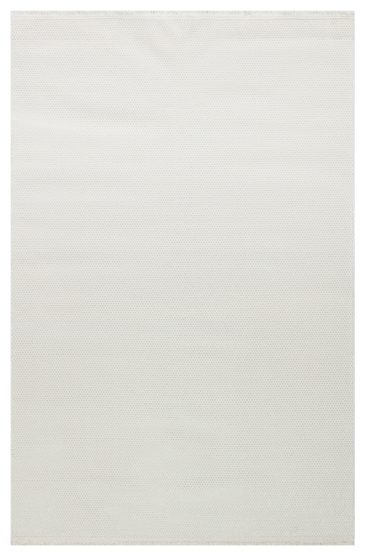 NORA NOR 01 WHITE Hav Toz Vermez Yıkanabilir Kaymaz İnce Dokuma Modern Halı
