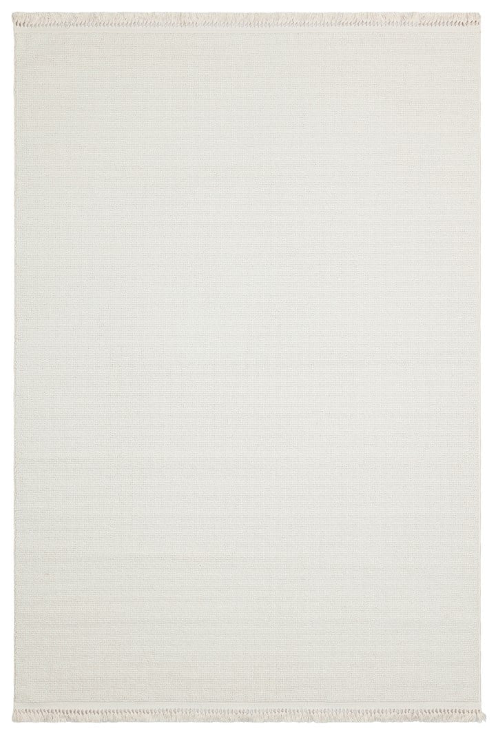 OSLO OSL PLAIN WHITE  Hav Toz Vermez Hasır Dokuma Modern Makine Halısı