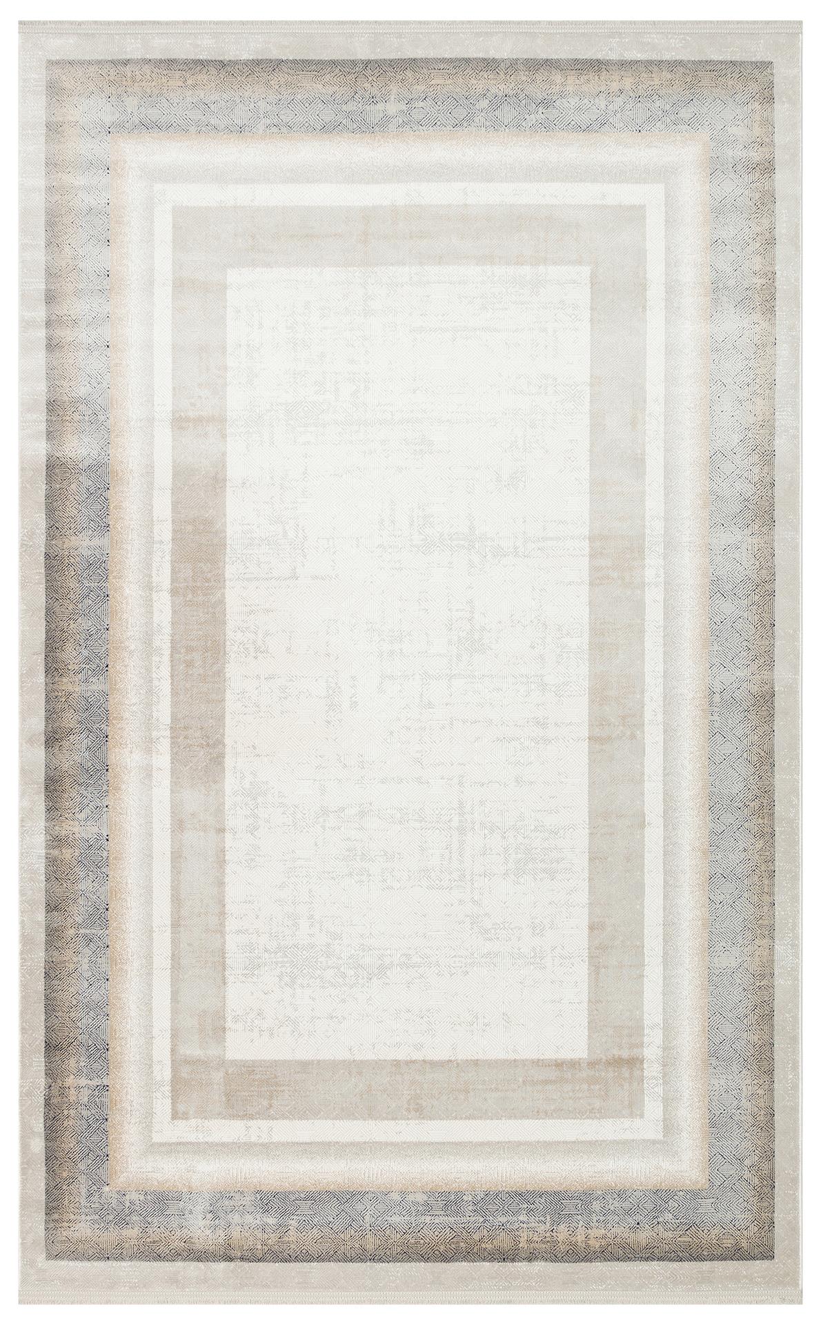 PADONA PDN 08 CREAM GREY  Extra Yumuşak Dokulu Sık Dokuma Modern Desenlere Sahip Şık Salon Halısı