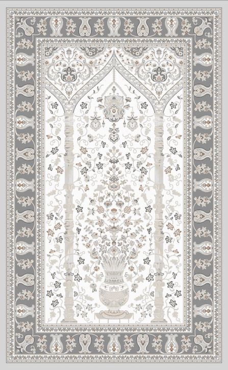 PALMIRA SECCADE PLM SCD 02 CREAM GREY  Yüksek Kaliteli Sık Dokuma Modern Seccade