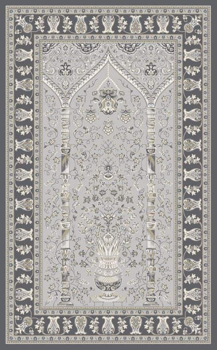 PALMIRA SECCADE PLM SCD 02 DARK GREY  Yüksek Kaliteli Sık Dokuma Modern Seccade