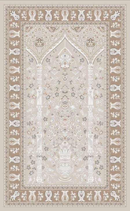 PALMIRA SECCADE PLM SCD 02 LIGHT BEIGE  Yüksek Kaliteli Sık Dokuma Modern Seccade