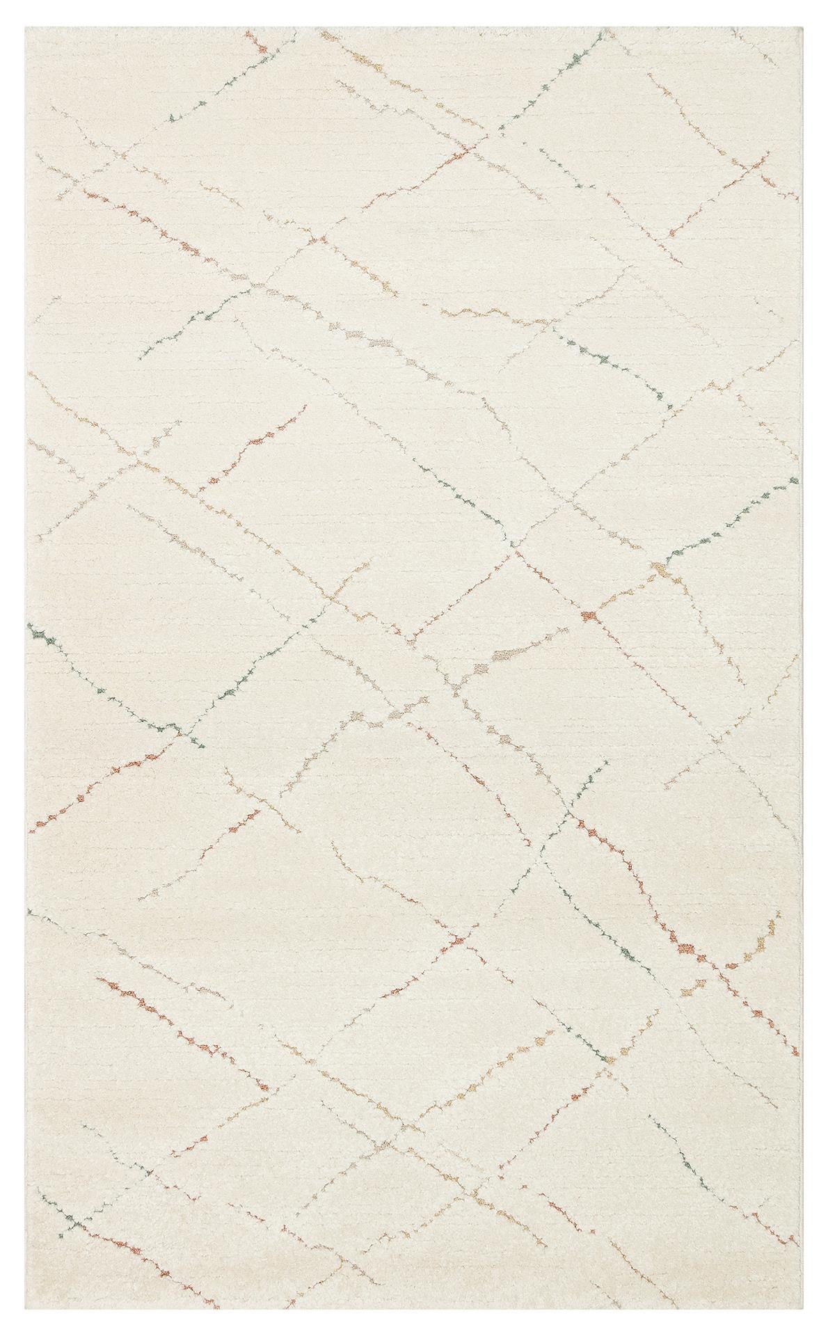 PICCOLO PCL 05 CREAM MULTY  Pastel Renkli Hav ve Toz Vermeyen Çocuk Halısı