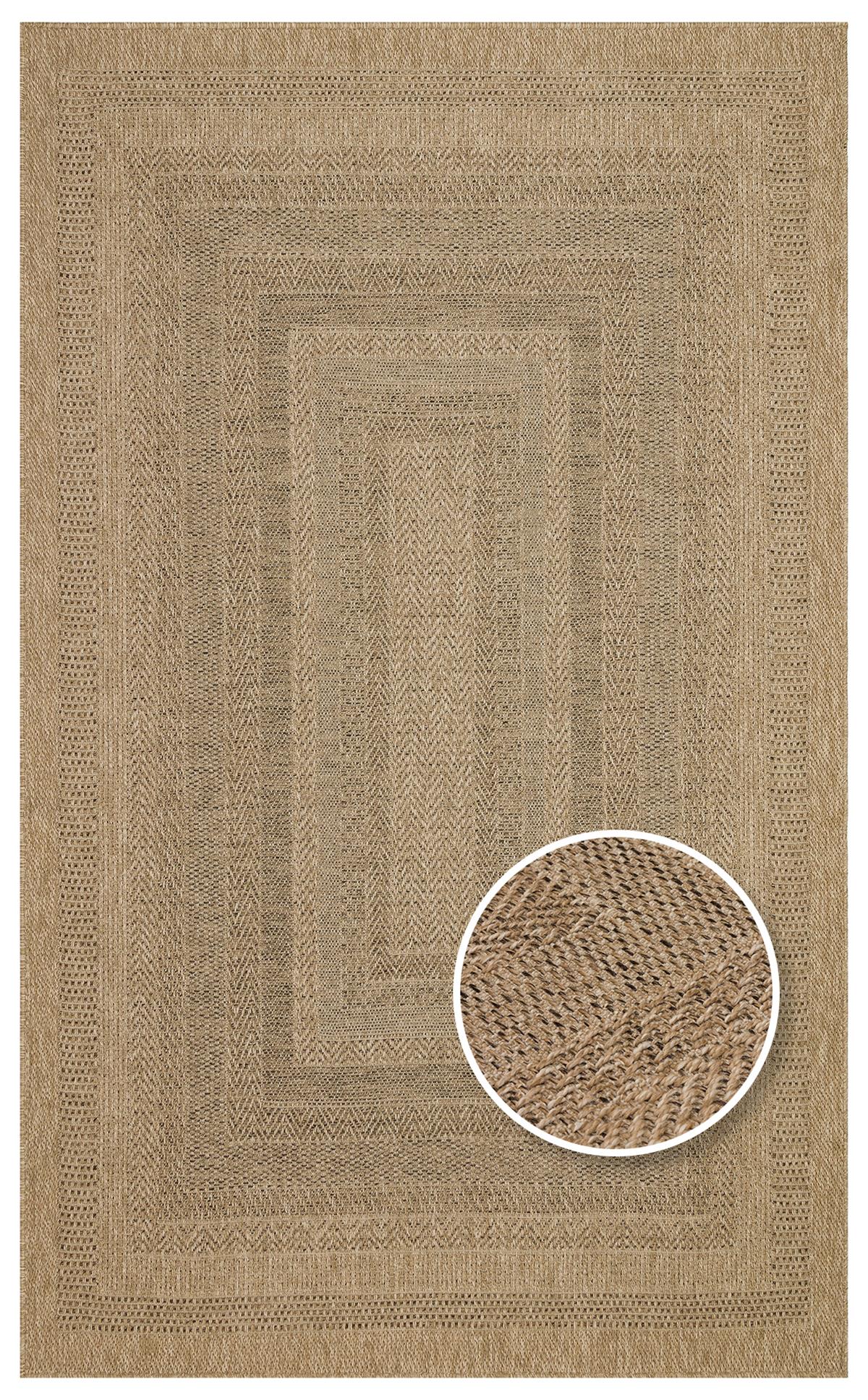 SALDA SLD 02 NATURAL  Güneş Işığı ve Suya Dayanıklı Jüt Görünümlü Sisal Halı