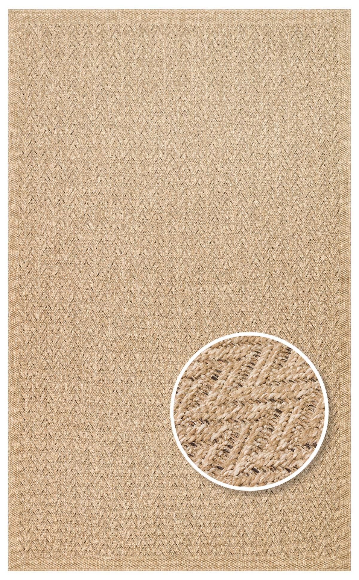 SALDA SLD 05 NATURAL  Güneş Işığı ve Suya Dayanıklı Jüt Görünümlü Sisal Halı