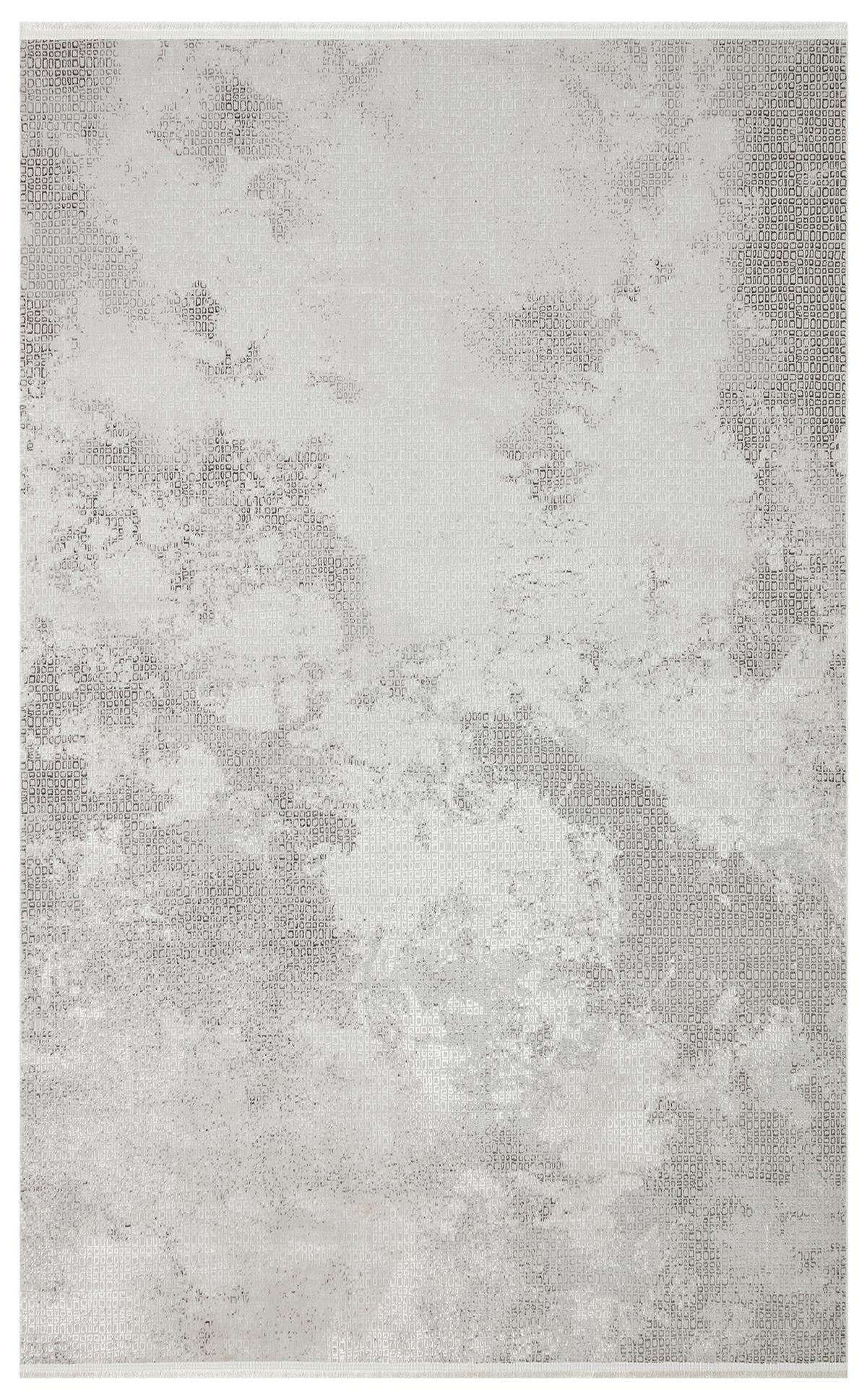 SATEEN ST 108 D.GREY  Yıkanabilir Kaymaz Tabanlı Hav Vermez Sık Dokuma Modern Halı
