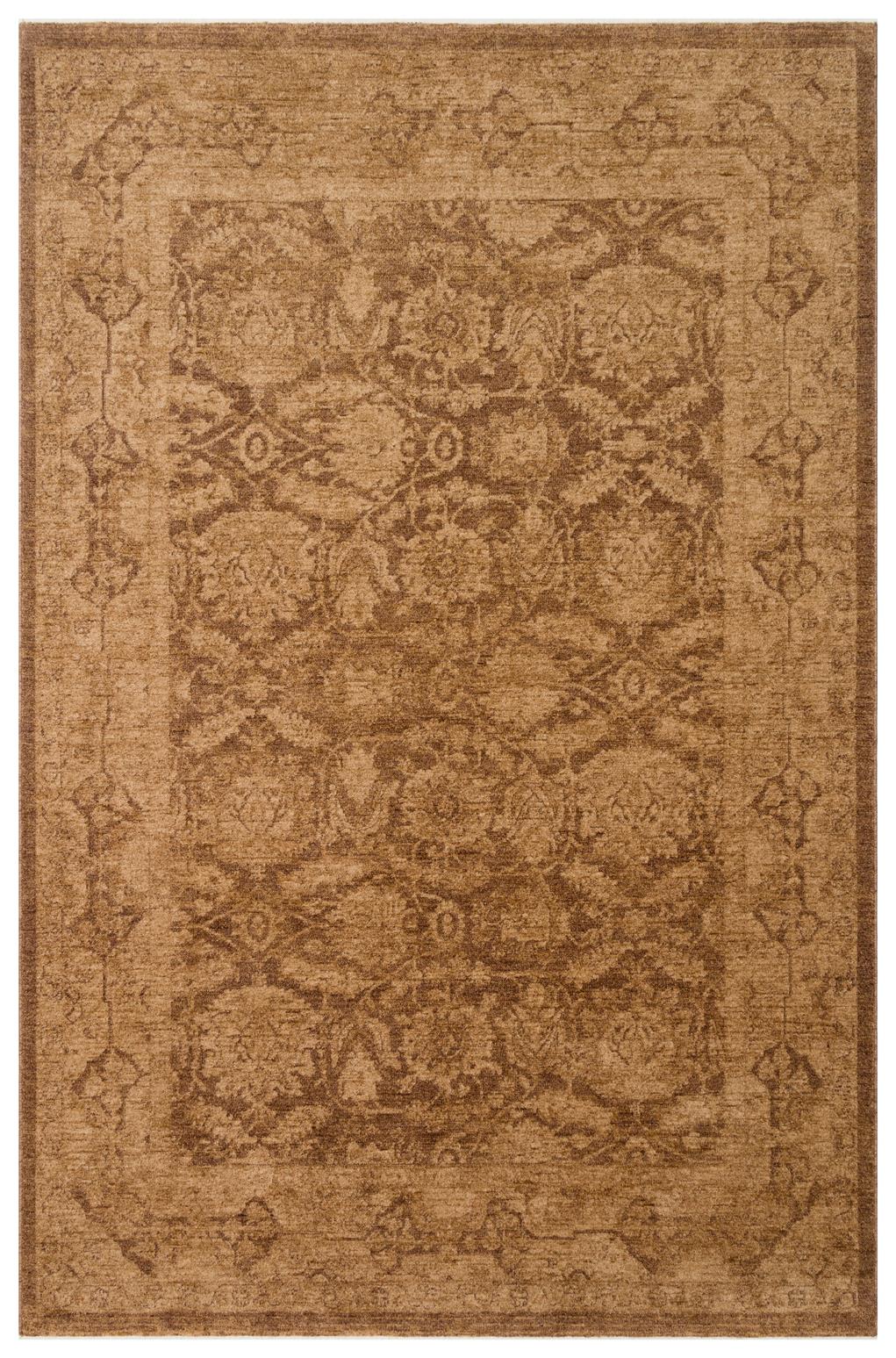 SHIRAZ SHR 01 BEIGE  Vintage Eskitme Desenli Modern Yumuşak Dokulu Makine Halısı