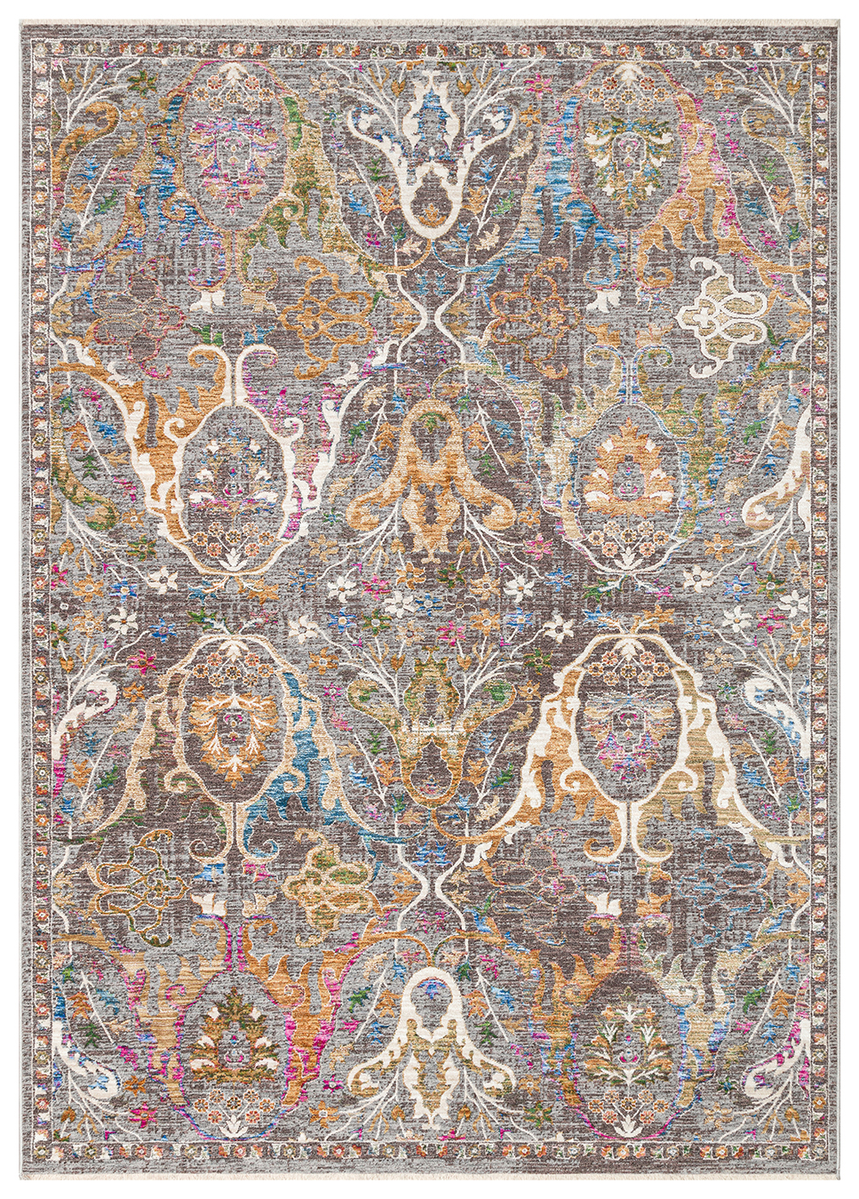 SOFIA SOF 02 MULTY Renkli El Dokuma Uşak Halı Desenlerine Sahip Makine Halısı