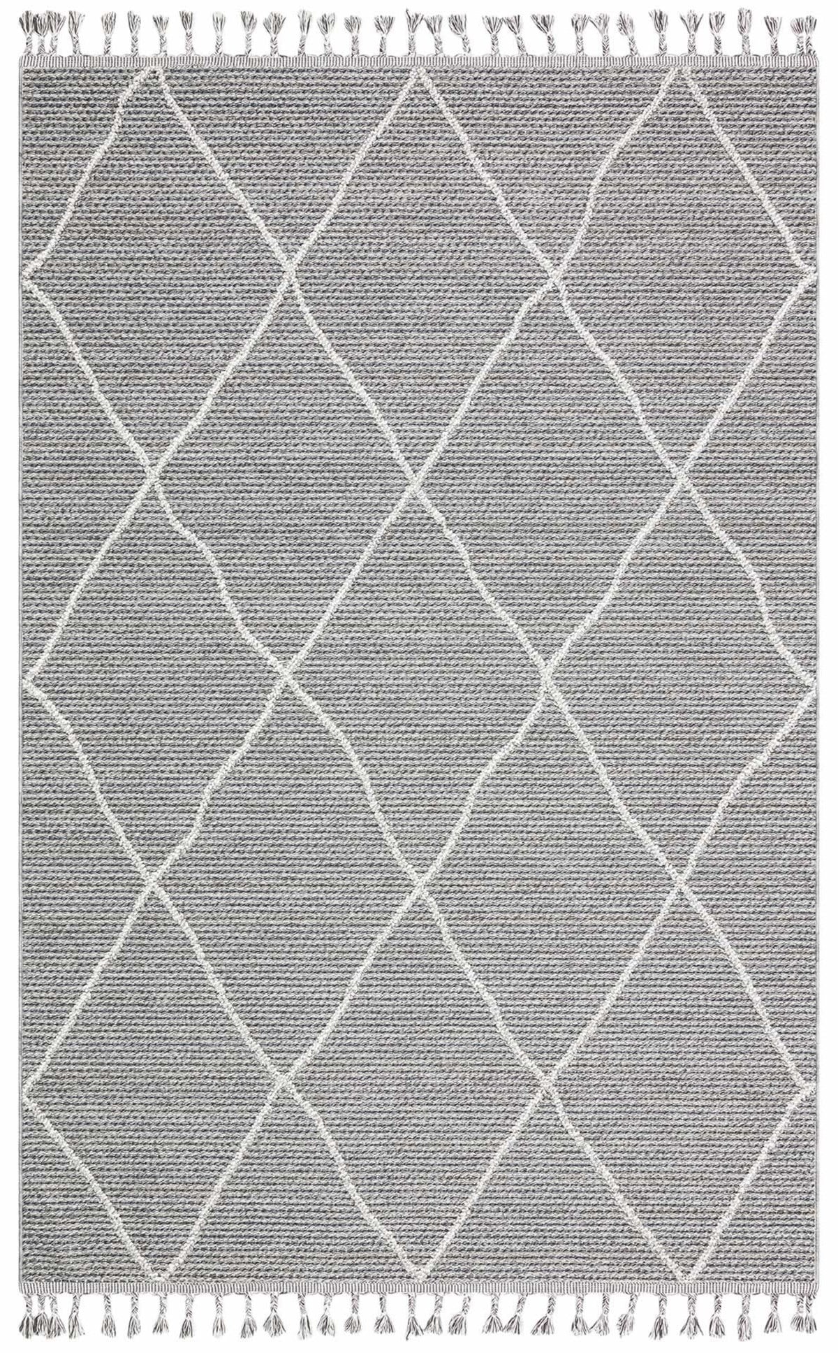 SOHO SH 02 GREY  Hav Toz vermez Yıkanabilir Hasır Dokuma Modern Makina Halısı