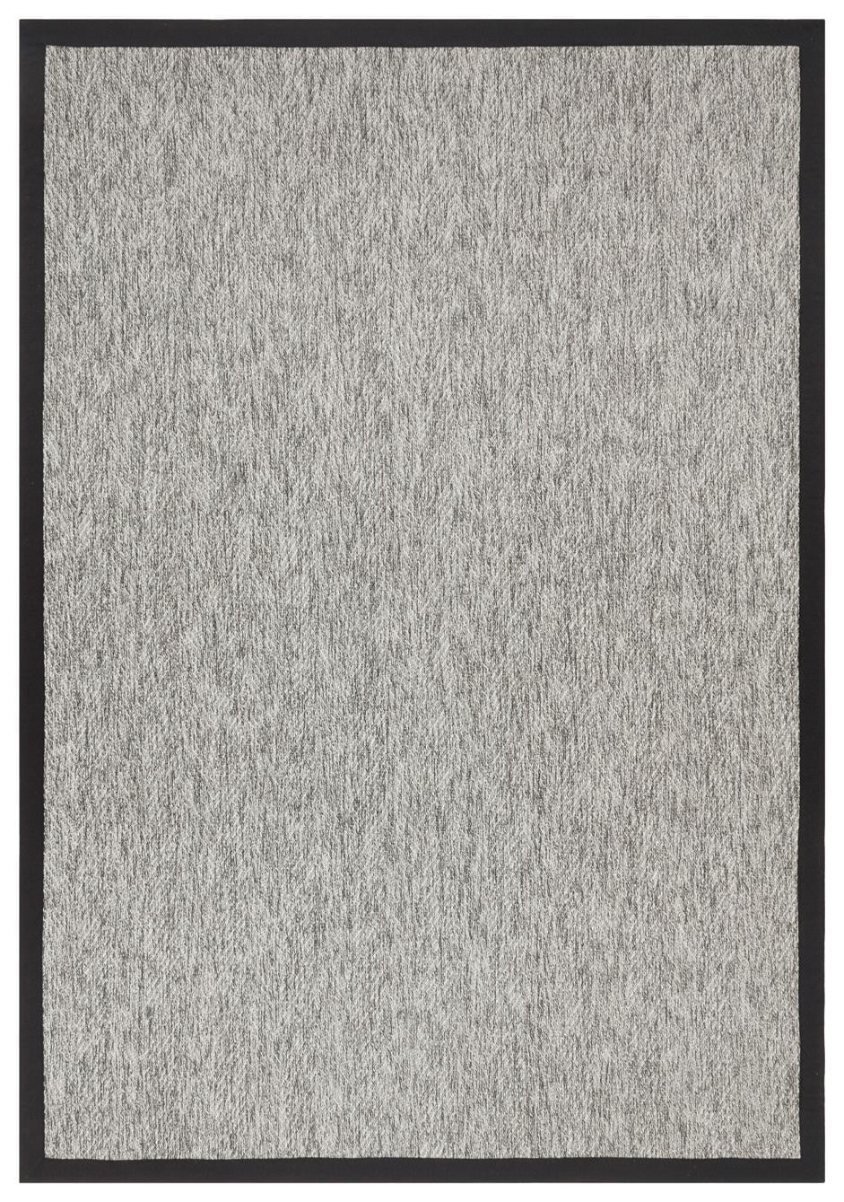 VENTURA SISAL VNT 2704 GREY BRD BLACK  İç ve Dış Mekan Kullanımına Uygun Hav Vermeyen Kolay Temizlenebilir Sisal Görünümlü Halı