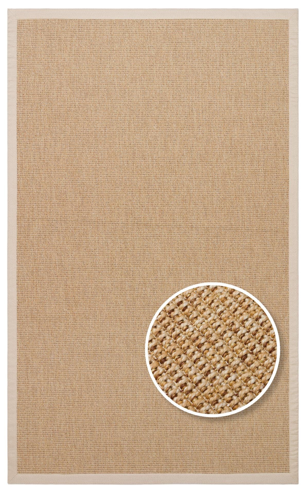 VENTURA VNT 2702 GOLD BRD BEIGE  İç ve Dış Mekan Kullanımına Uygun Hav Vermeyen Kolay Temizlenebilir Sisal Görünümlü Halı