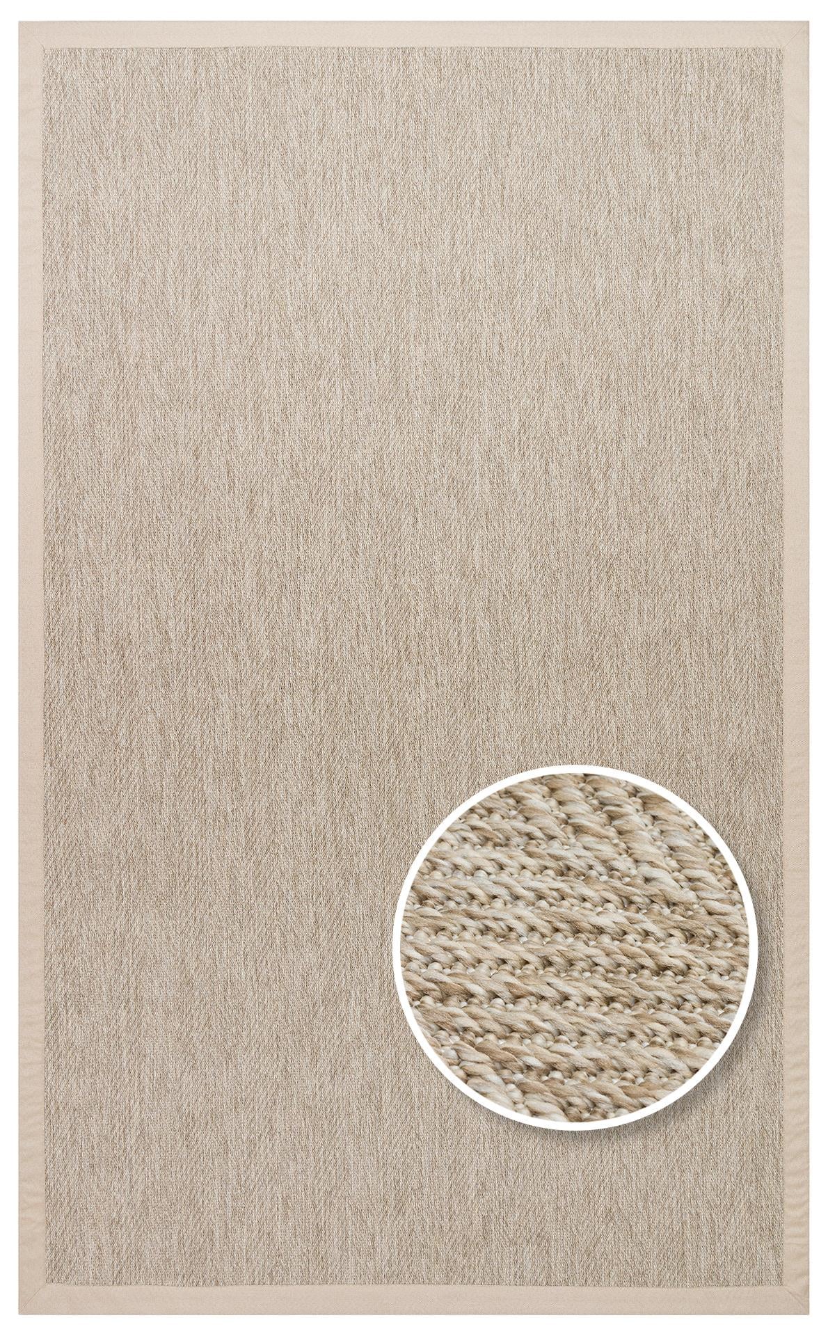 VENTURA VNT 2704 L.BEIGE BRD BEIGE  İç ve Dış Mekan Kullanımına Uygun Hav Vermeyen Kolay Temizlenebilir Sisal Görünümlü Halı