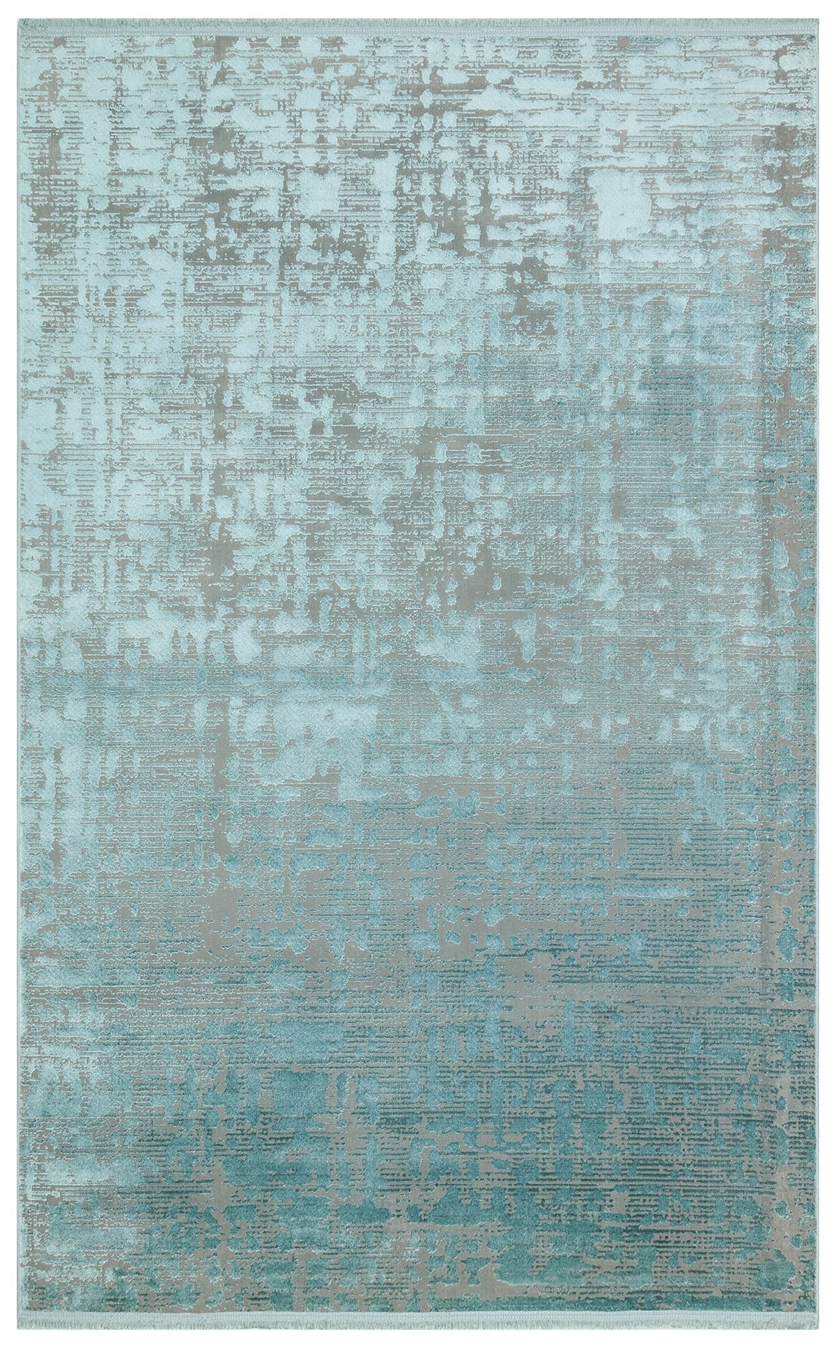VERONA DYED VRD 03 AQUA  Overdyed Kolay Kullanımlı Yumuşak İpeksi Tuşeli Yüksek Alçak Oymalı Modern İnce Makine Halısı