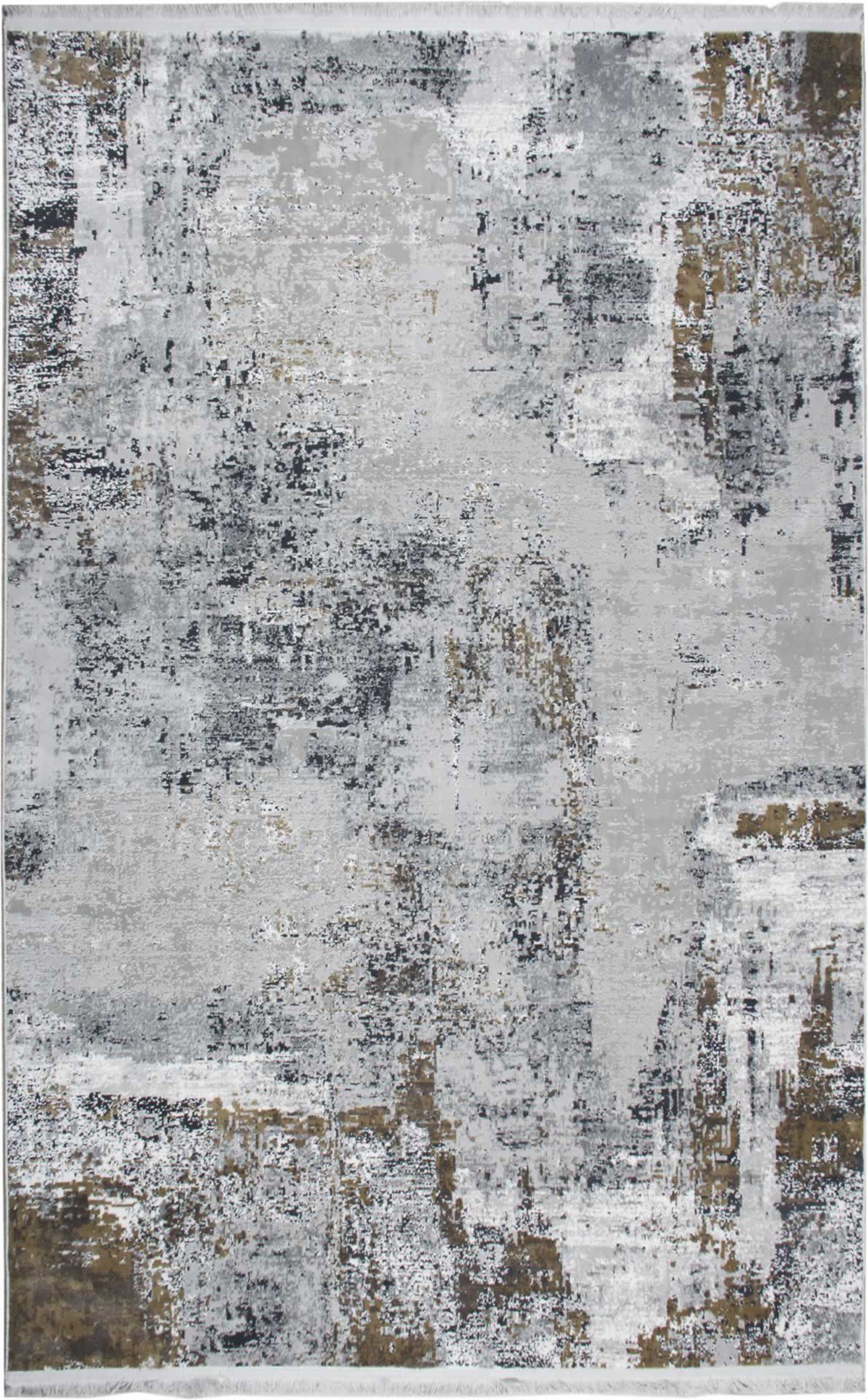 VERONA VR 04 GREY GOLD XW  Bambu Viskonu ile Üretilen Yıkanabilir Modern İnce Makine Halısı