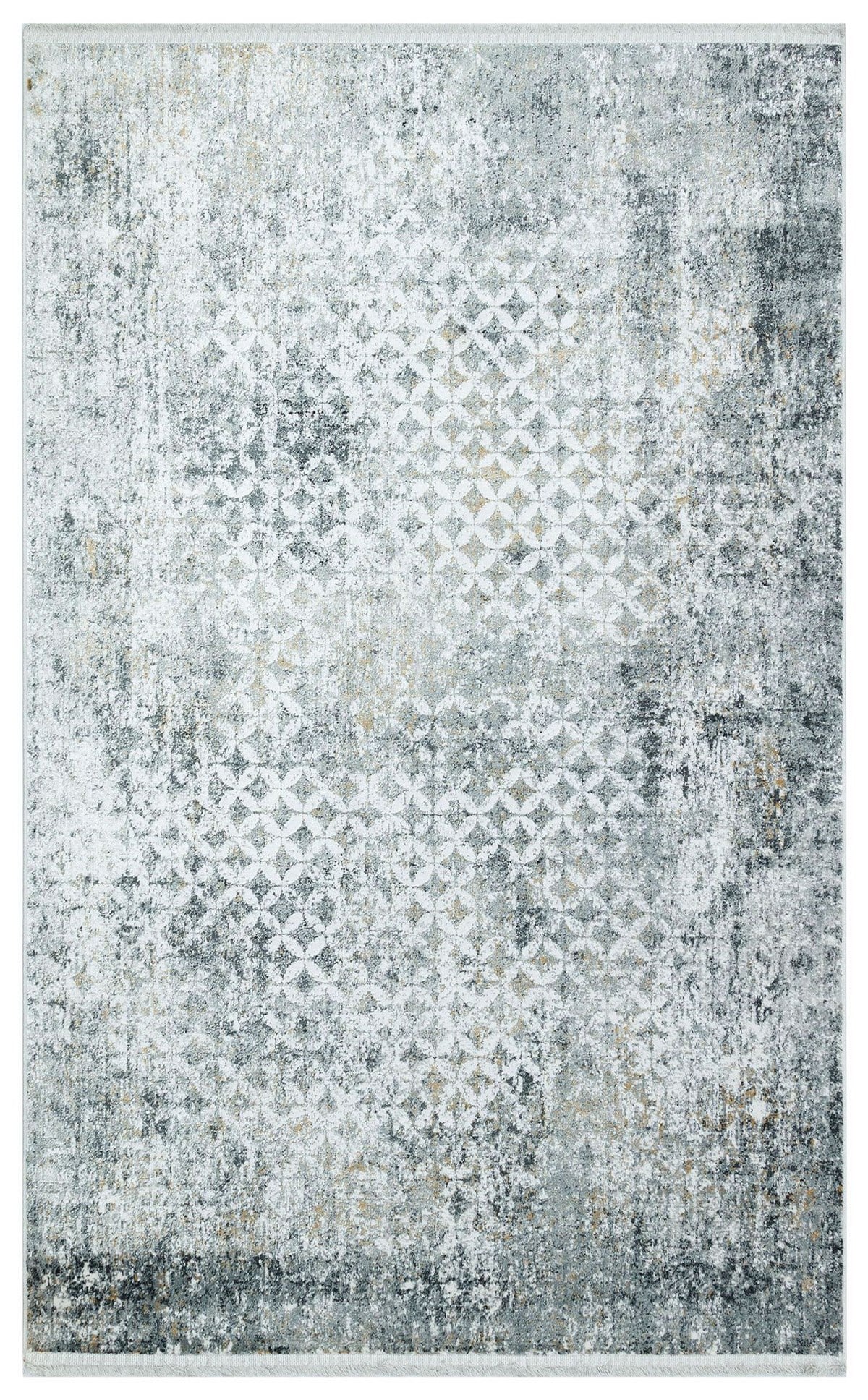 VERONA VR 10 CREAM GREY XW  Bambu Viskonu ile Üretilen Yıkanabilir Modern İnce Makine Halısı