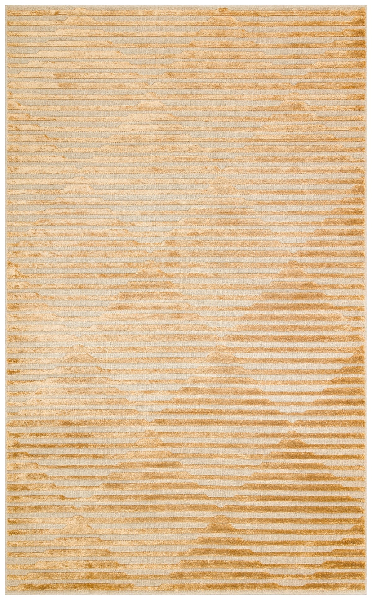 ZENITH DYED ZNT 02 ANTIK GOLD DYED  Yüksek Alçak Dokulu Naturel Yün ve Viskon Modern Dokuma Halı