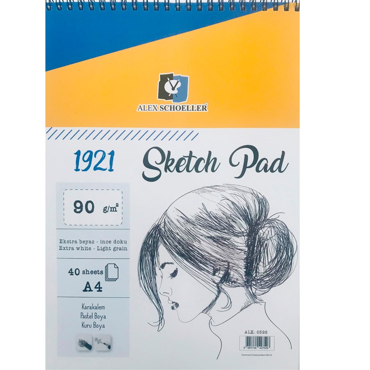 ALEX SCHOELLER ESKİZ BLOK A4 90 GR 40 YAPRAK