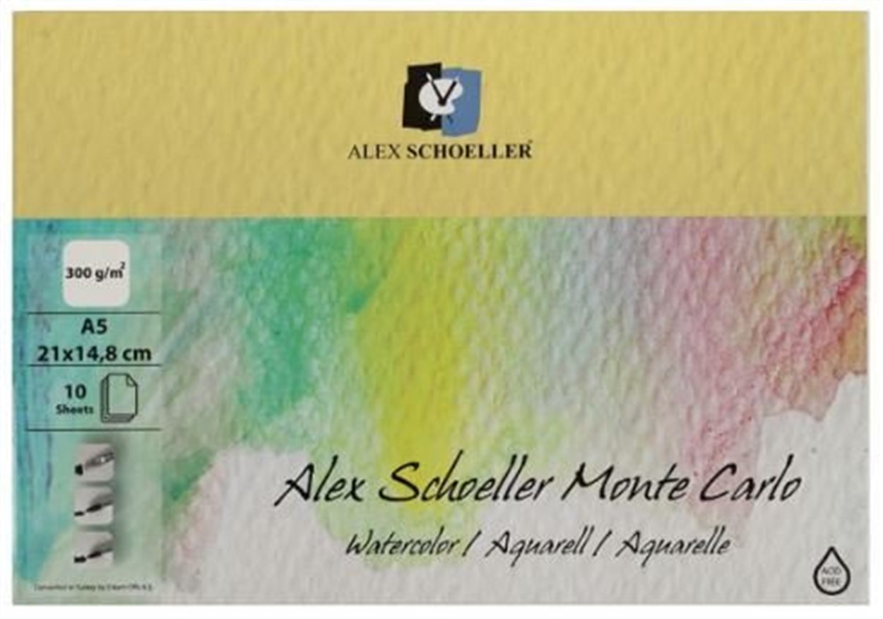 ALEX SCHOELLER SULUBOYA DEFTERİ A5 300 GR 10 YAPRAK