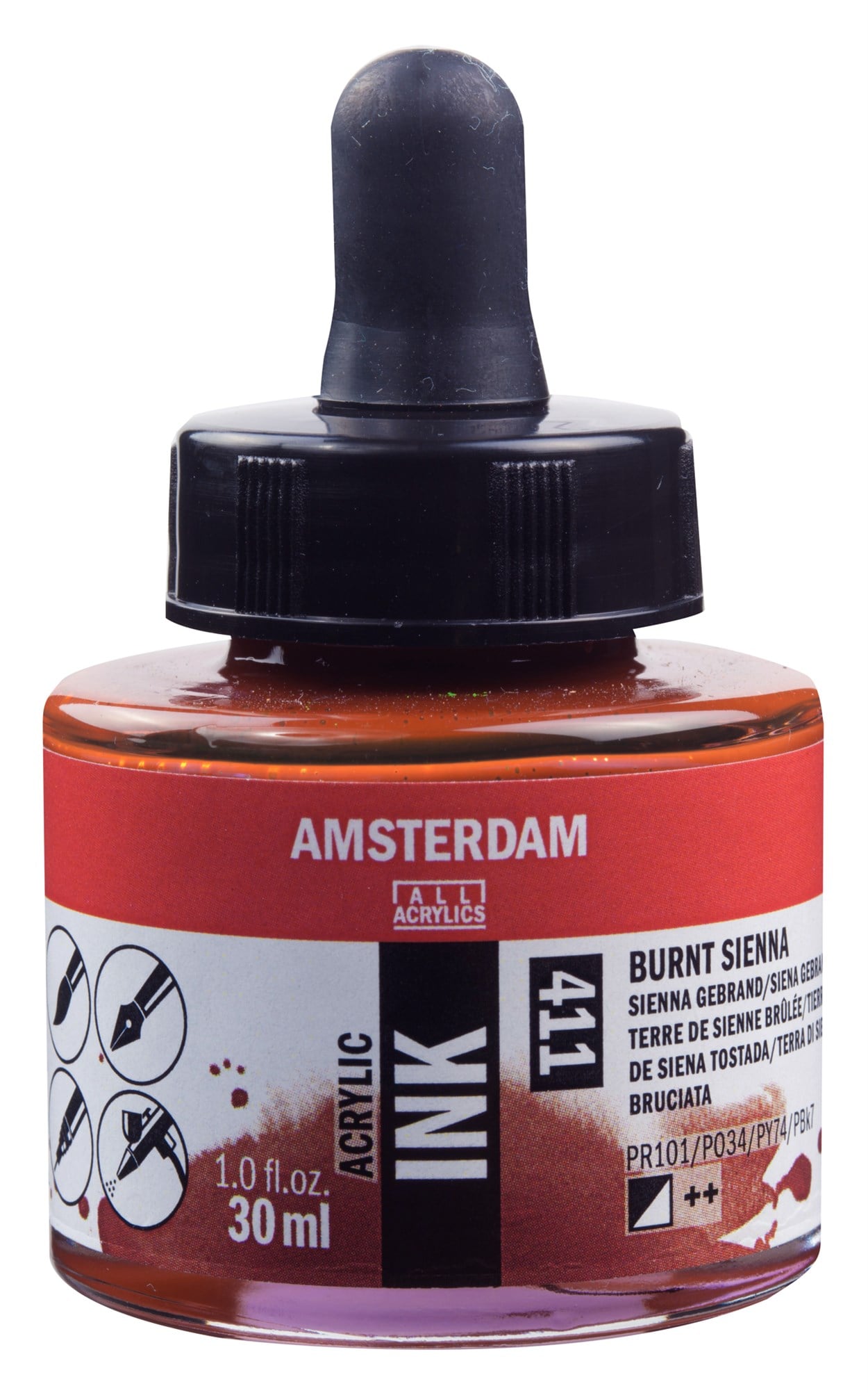 AMSTERDAM AKRİLİK MÜREKKEBİ 30ML BRNT.SIENNA
