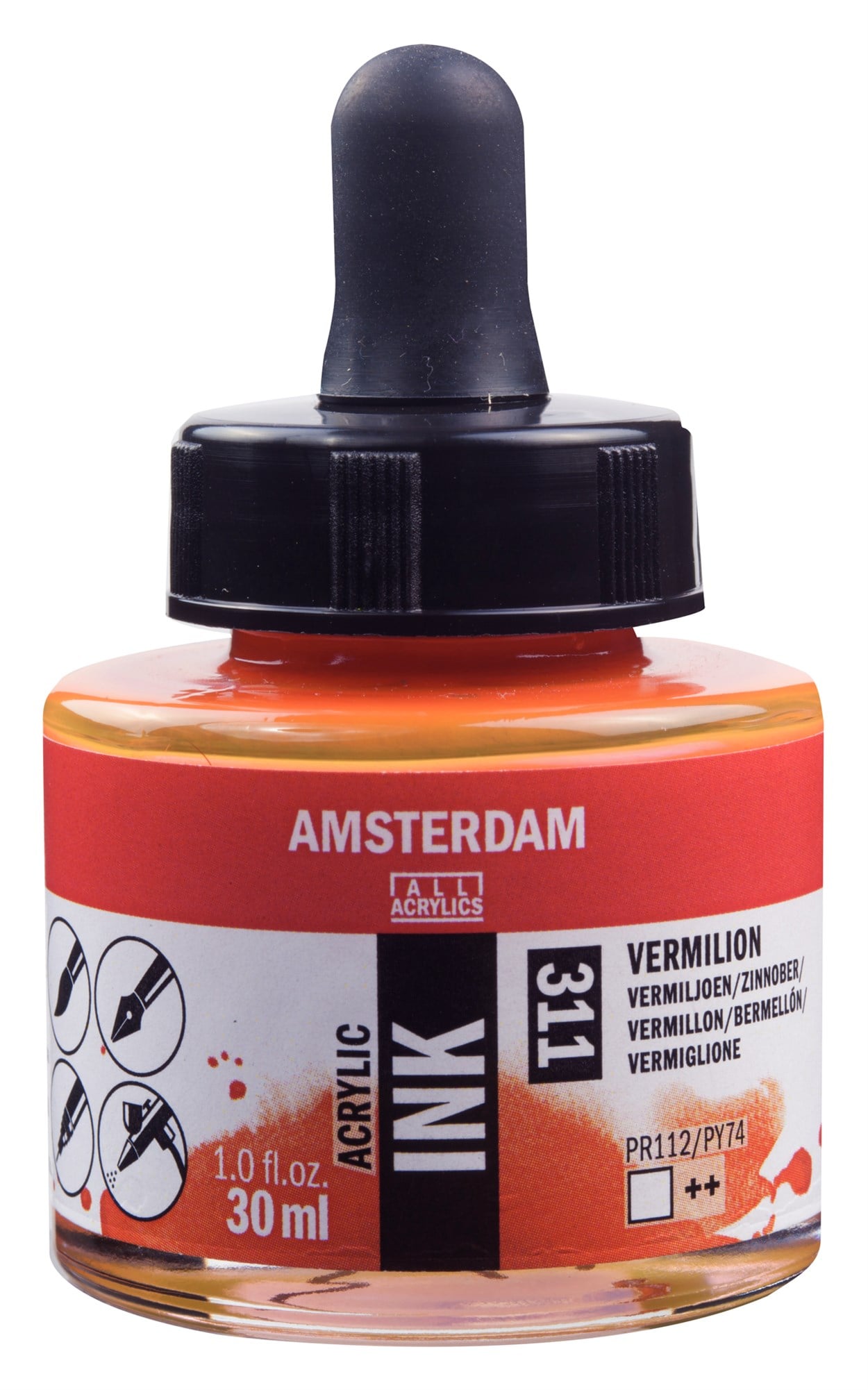 AMSTERDAM AKRİLİK MÜREKKEBİ 30ML VERMILION