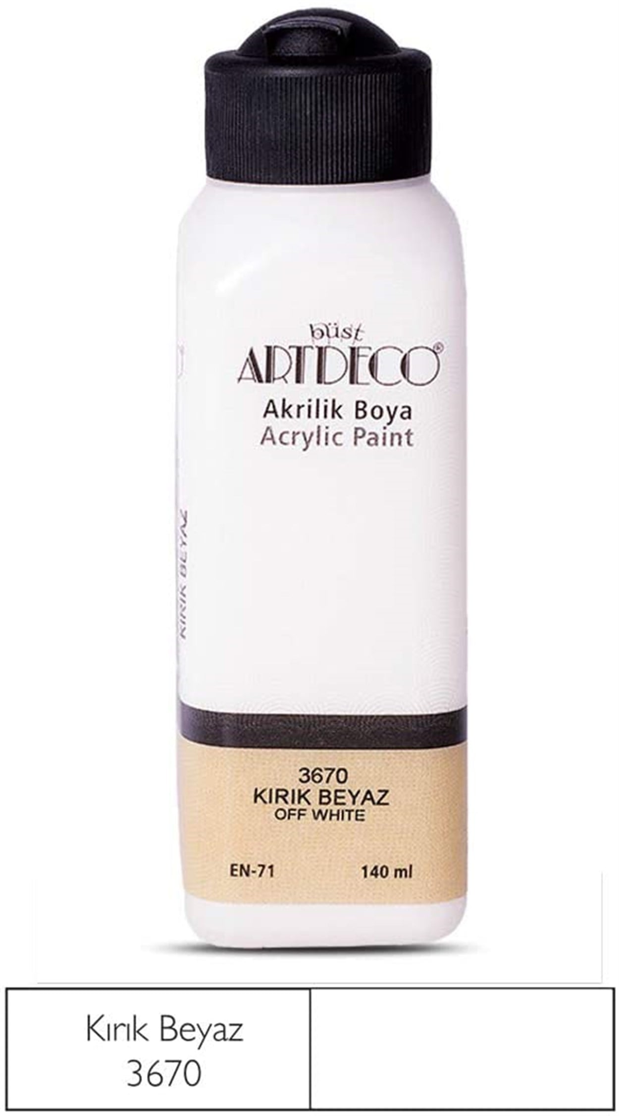 Artdeco Akrilik Boya 140ml Kırık Beyaz 3670
