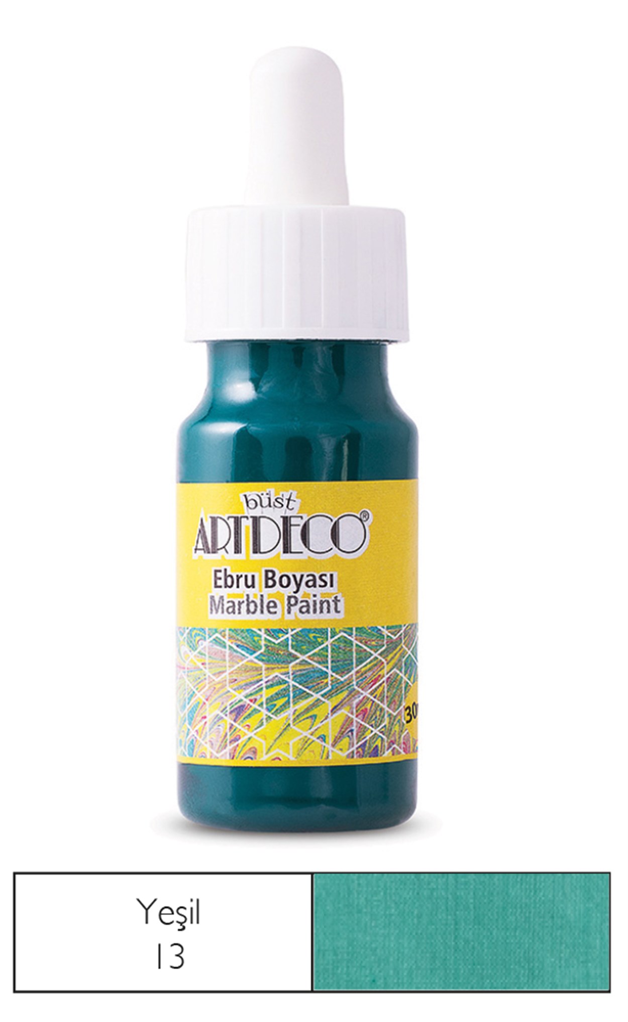 Artdeco Ebru Boyası 30ml Yeşil 13