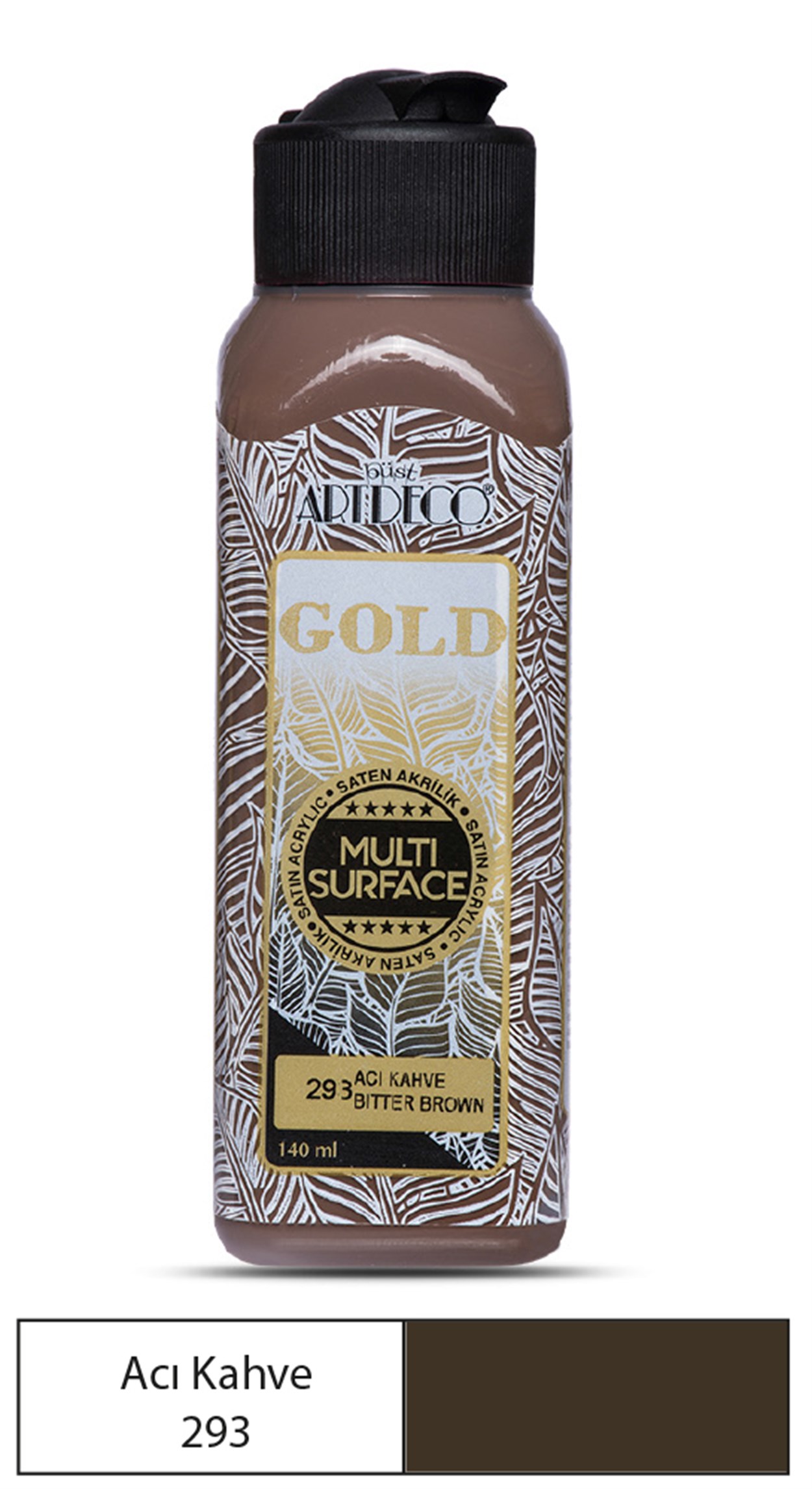 Artdeco Gold Akrilik Boya 140ml Acı Kahve 293