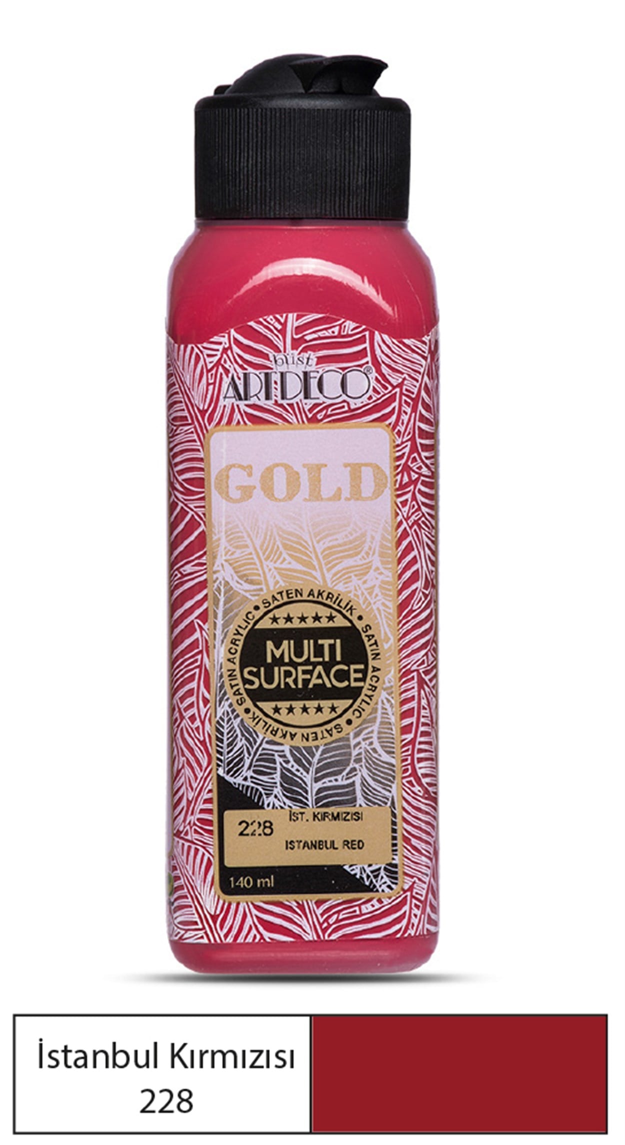 Artdeco Gold Akrilik Boya 140ml İst. Kırmızısı 228