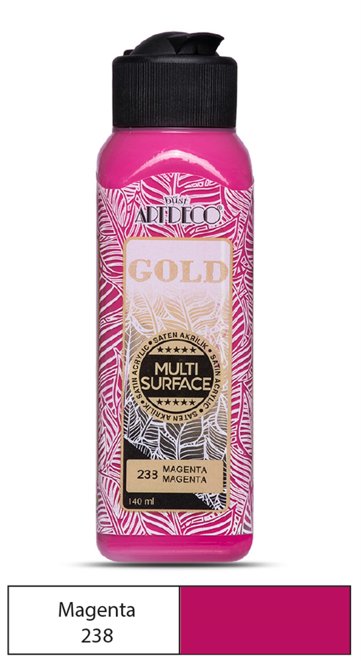 Artdeco Gold Akrilik Boya 140ml Magenta 238